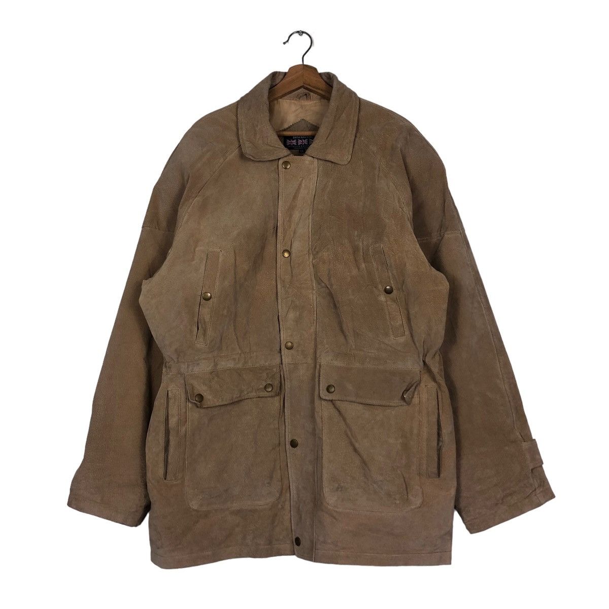 Japanese Brand 🔥Vintage Leather Jacket Biker Fiona Macphail Cargo Pockets Size US L / EU 52-54 / 3 - 1 Thumbnail