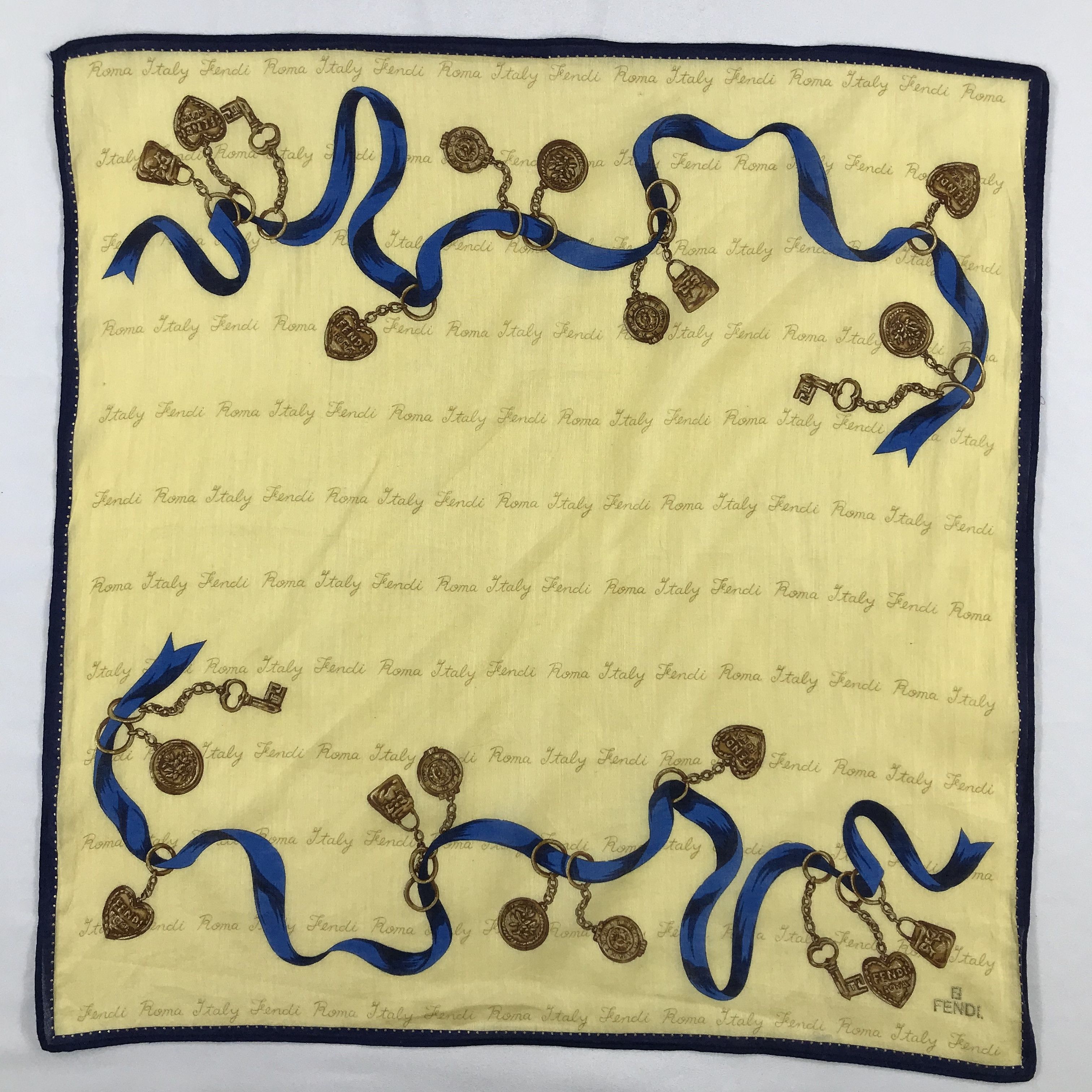 Vintage Vintage Fendi Bandana / Handkerchief / Neckerchief - S2525 Size ONE SIZE - 1 Thumbnail