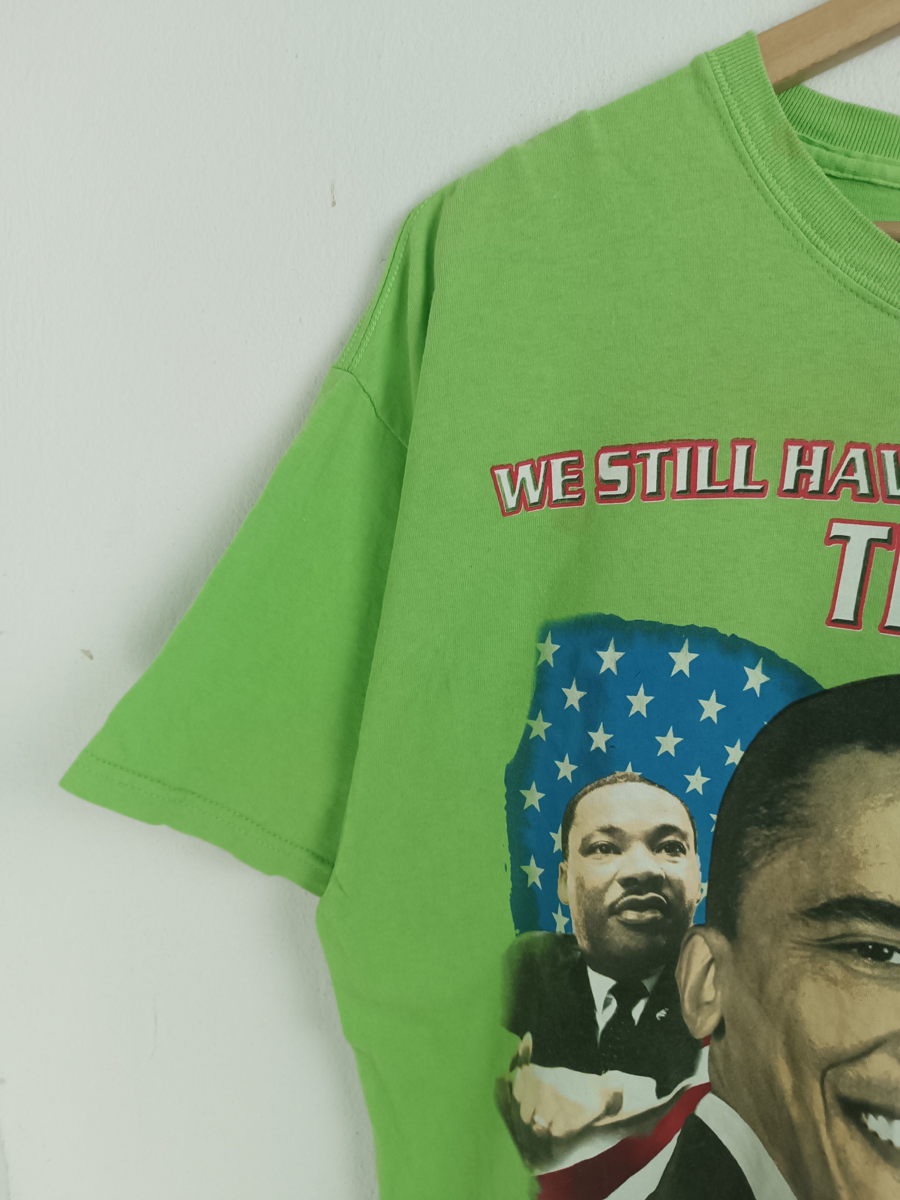 Vintage VINTAGE 2008 OBAMA LUTHER KING MALCOLM X MANDELA VERY RARE Size US XL / EU 56 / 4 - 5 Thumbnail