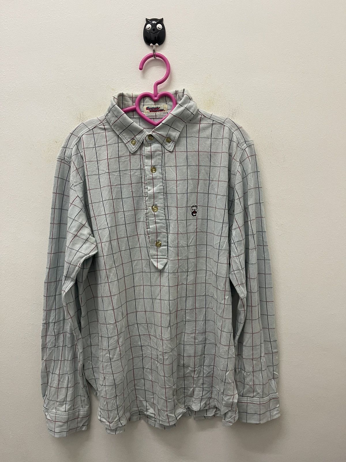 image of Vintage Hysteric Glamour Japan Made Windowpane in Blue, Men's (Size Medium)
