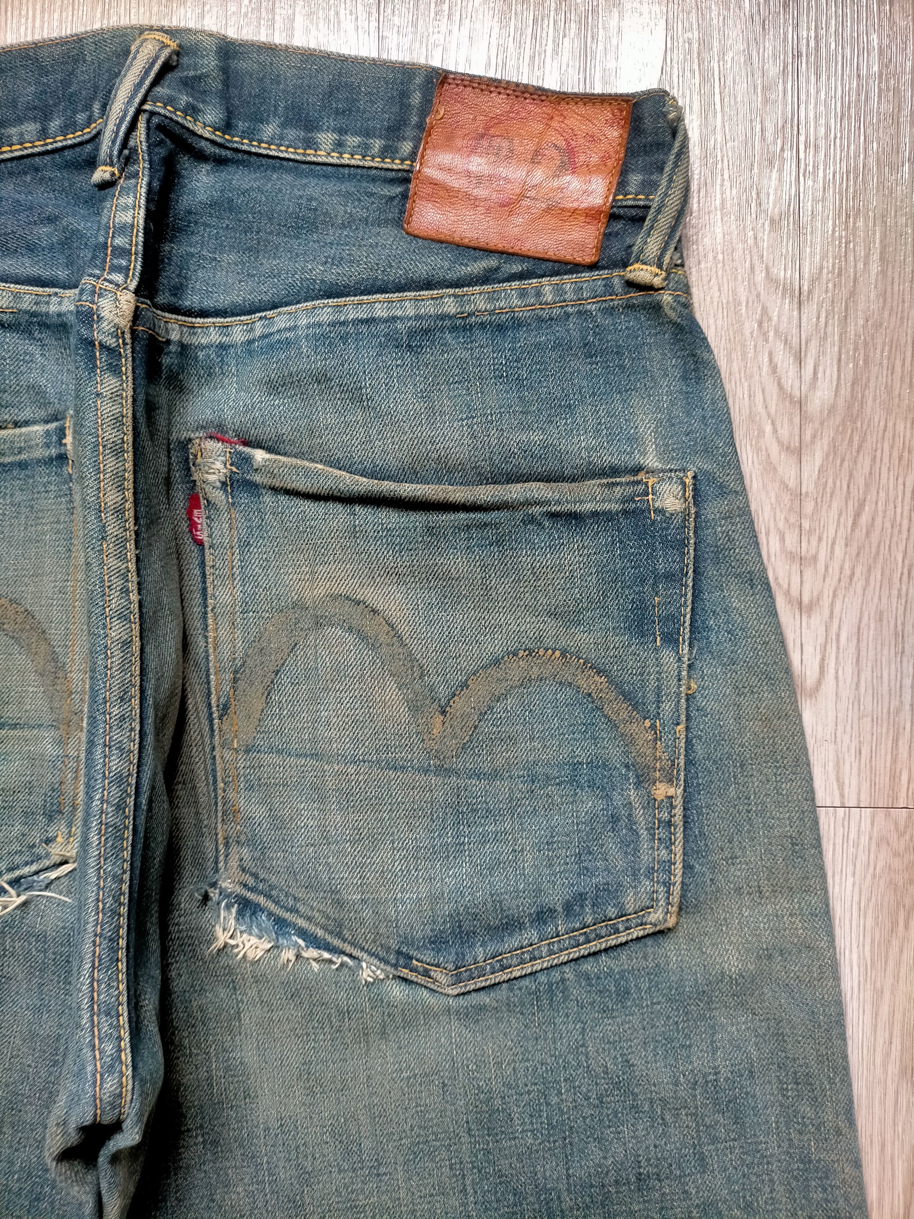 Evisu Vintage Evis Distressed selvedge Denim Size US 30 / EU 46 - 13 Thumbnail