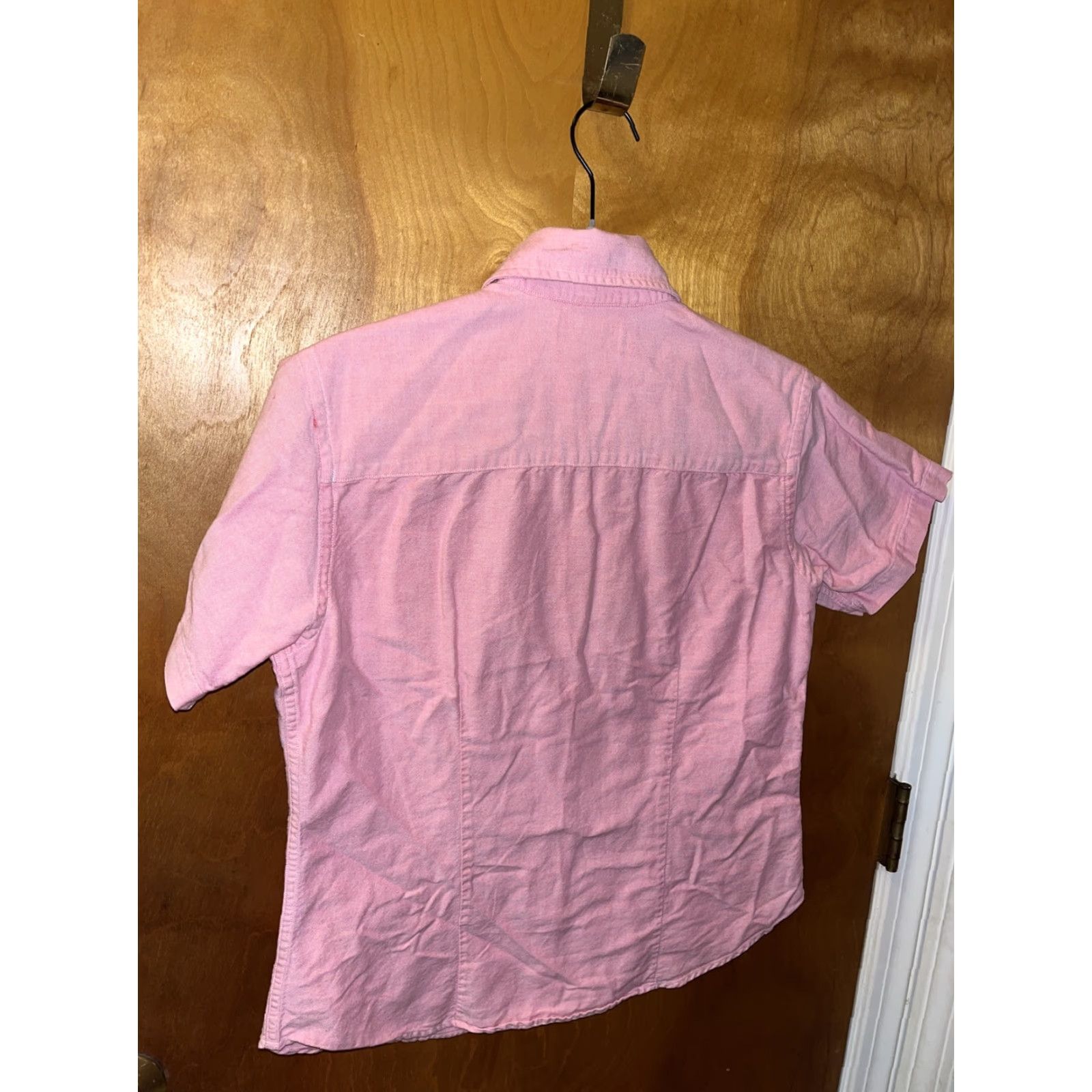 Vintage LL Bean Womens Short Sleeve Button down Blouse Pink Size 6 Vintage Size M / US 6-8 / IT 42-44 - 3 Thumbnail