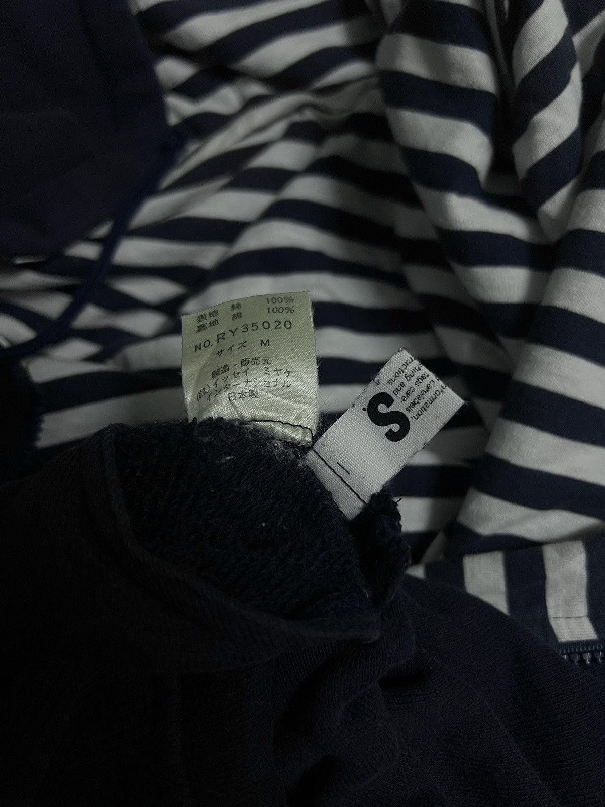 Issey Miyake × Vintage Vintage 80s Issey Miyake Reversible Hoodie Size US M / EU 48-50 / 2 - 9 Thumbnail