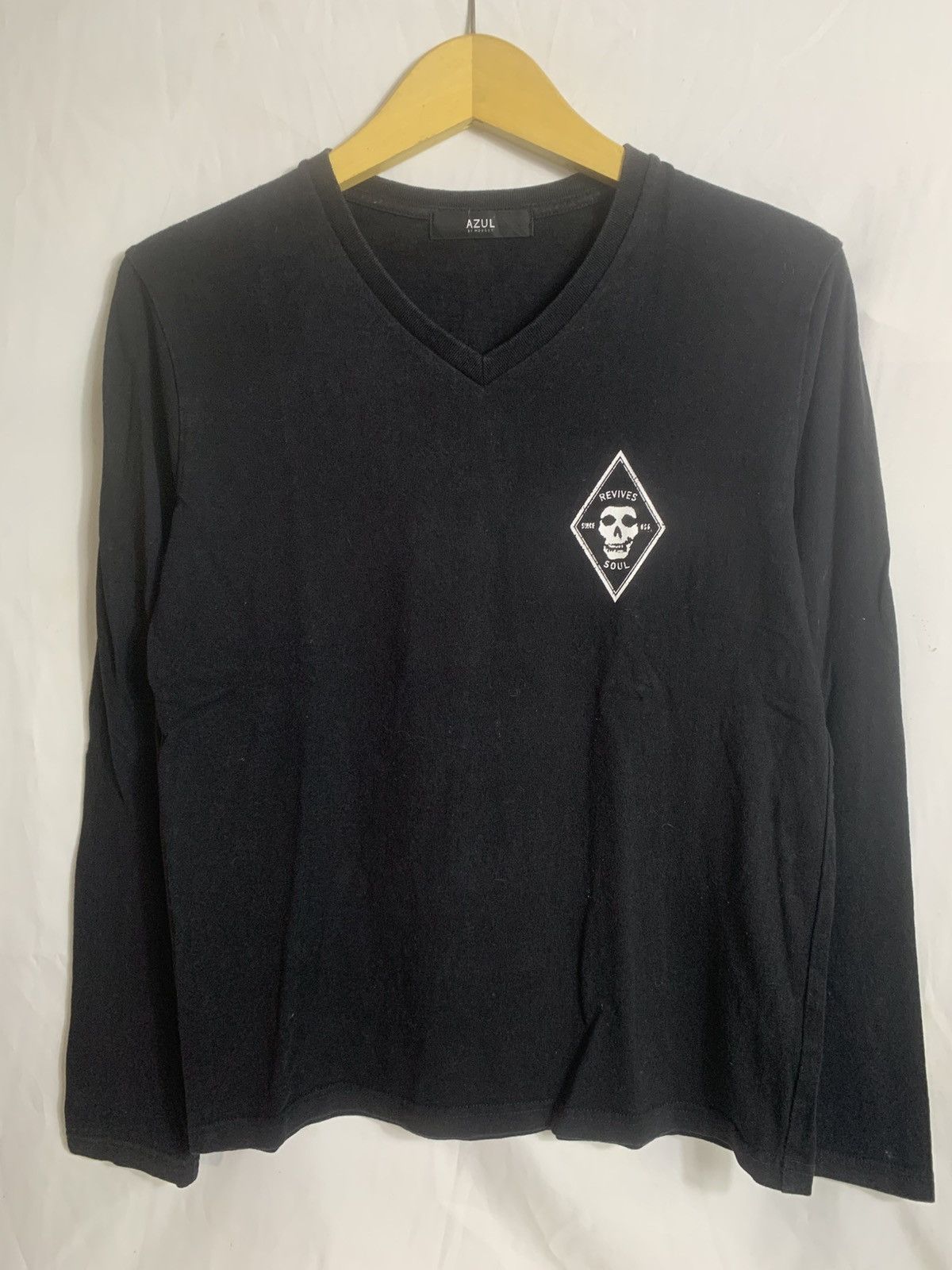 Japanese Brand Japanese Azul skulls longsleve Size US S / EU 44-46 / 1 - 1 Thumbnail