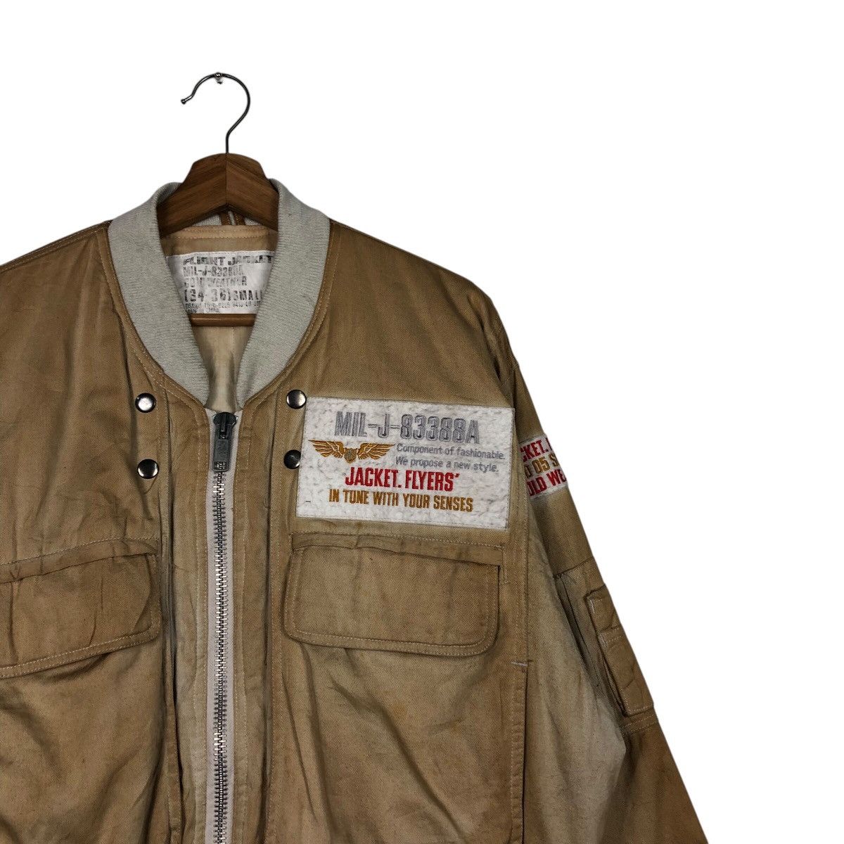Japanese Brand 📌Vintage Flight Bomber Jacket Parachute Military Us Army Size US S / EU 44-46 / 1 - 7 Thumbnail