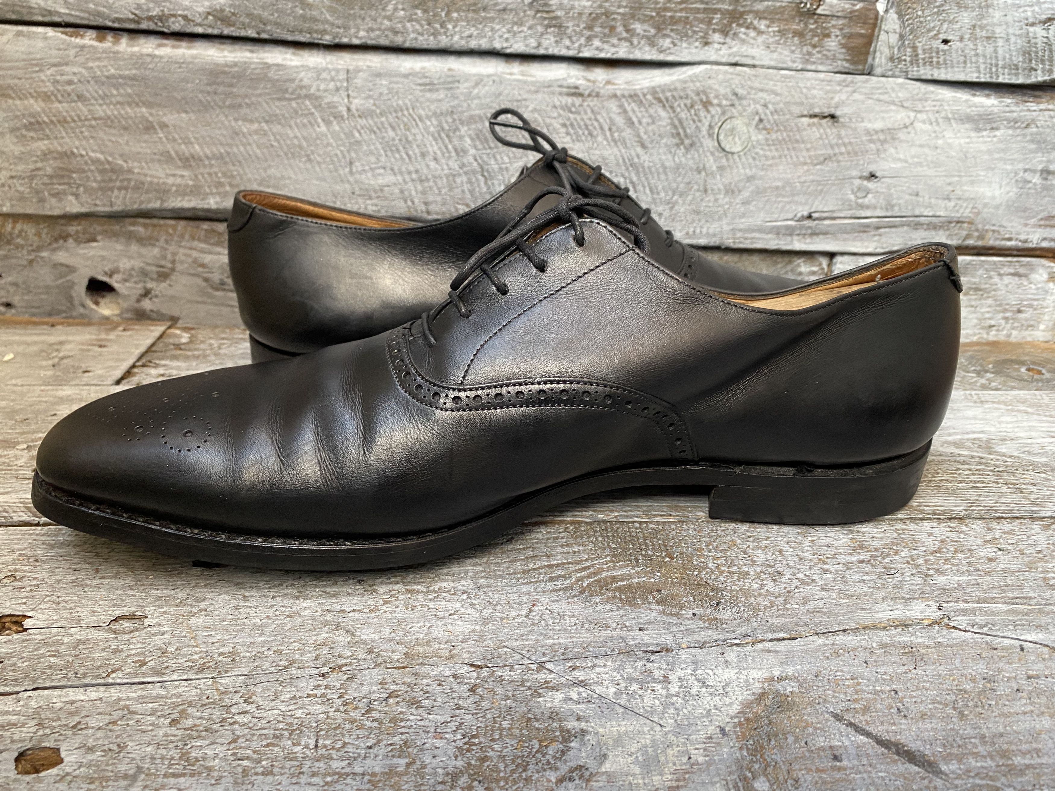 Crockett & Jones Crockett and jones oxford black leather shoes Uk 10.5E Size US 11.5 / EU 44-45 - 10 Thumbnail