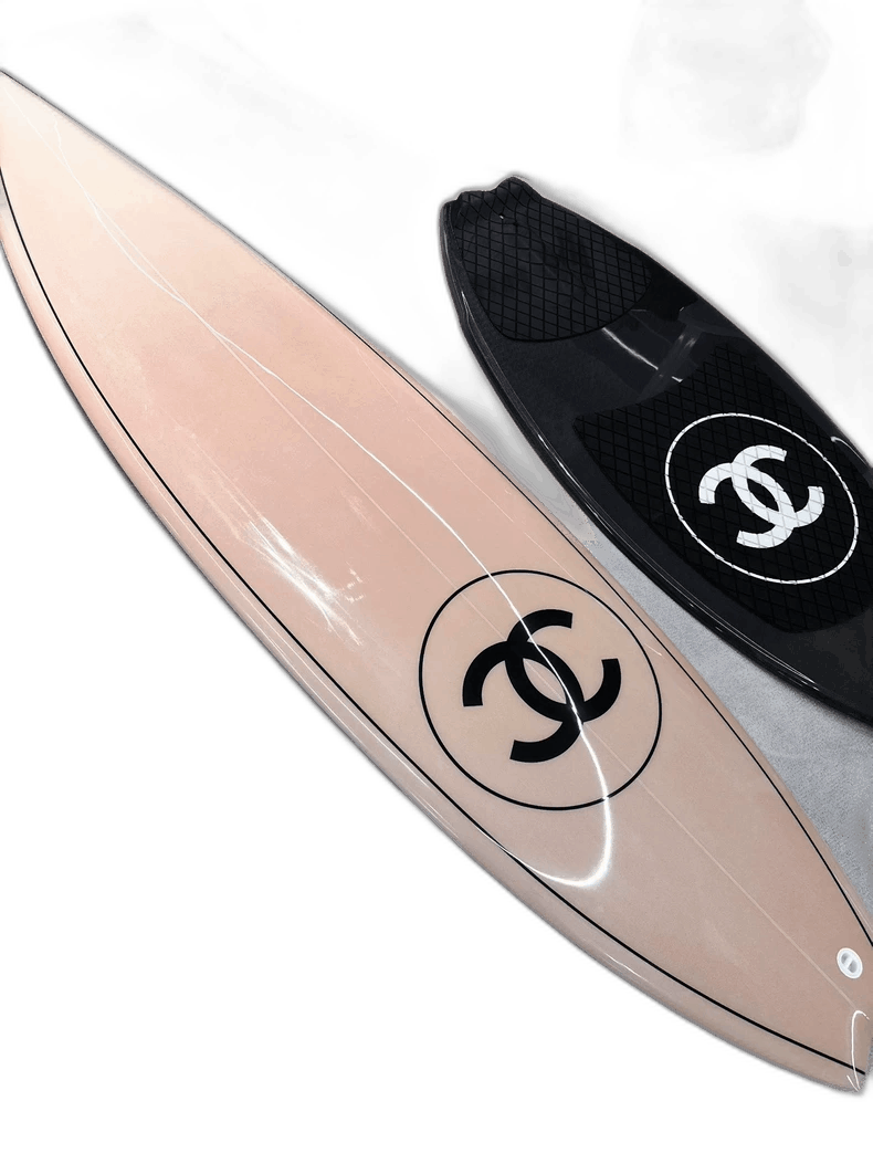Chanel Chanel Pink Large Logo Carbon Fiber Surfboard Size ONE SIZE - 1 Thumbnail
