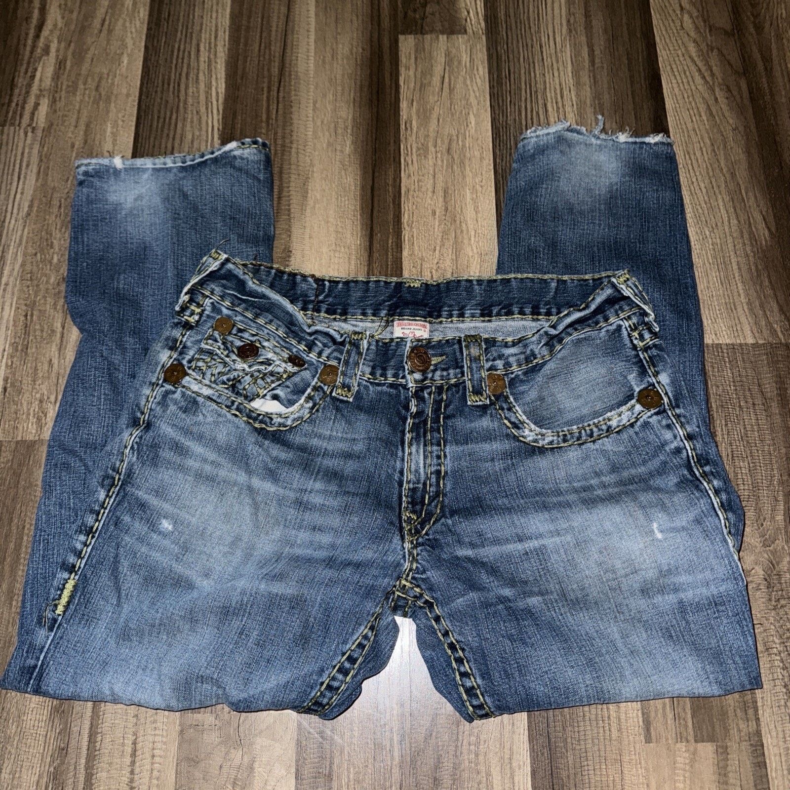 True Religion × Vintage Y2K Tru Religion Jeans Denim Pants Blue 36x29 Made In USA Size US 36 / EU 52 - 5 Thumbnail