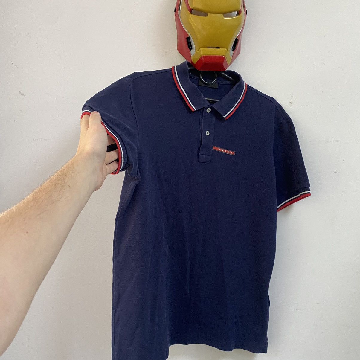 Prada Polo T-shirt Prada vintage Size US XL / EU 56 / 4 - 2 Thumbnail