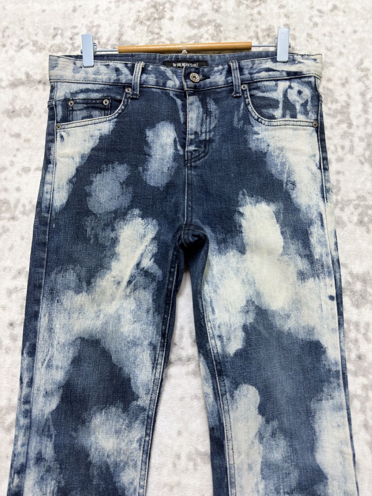 Hysteric Glamour Neige Style Acid Wash Skinny Punk Archive Denim Jeans Size US 31 - 3 Thumbnail