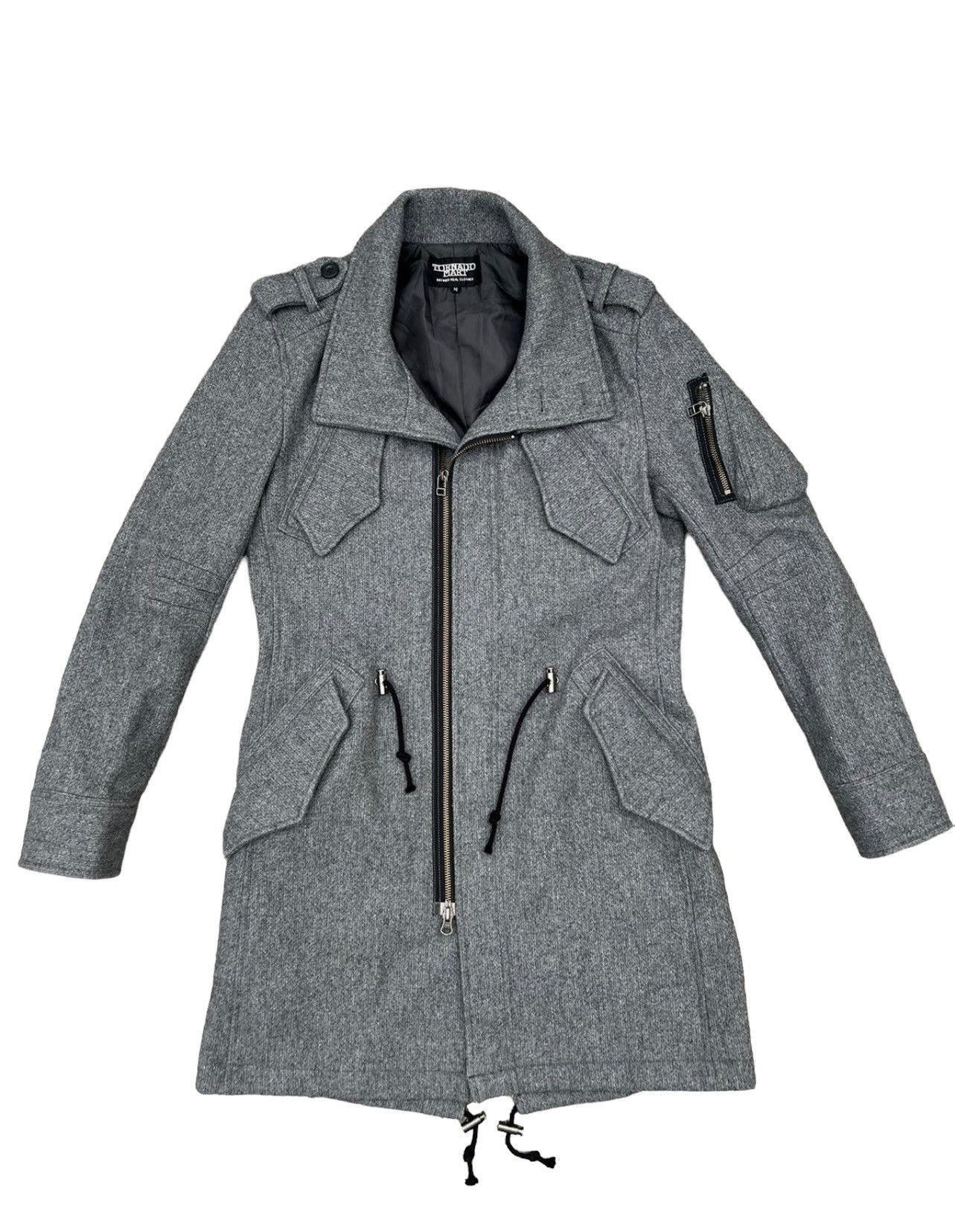 Tornado Mart Vintage Tornado Mart Japan Grey Fishtail Parka Coat Jacket Size US M / EU 48-50 / 2 - 1 Thumbnail