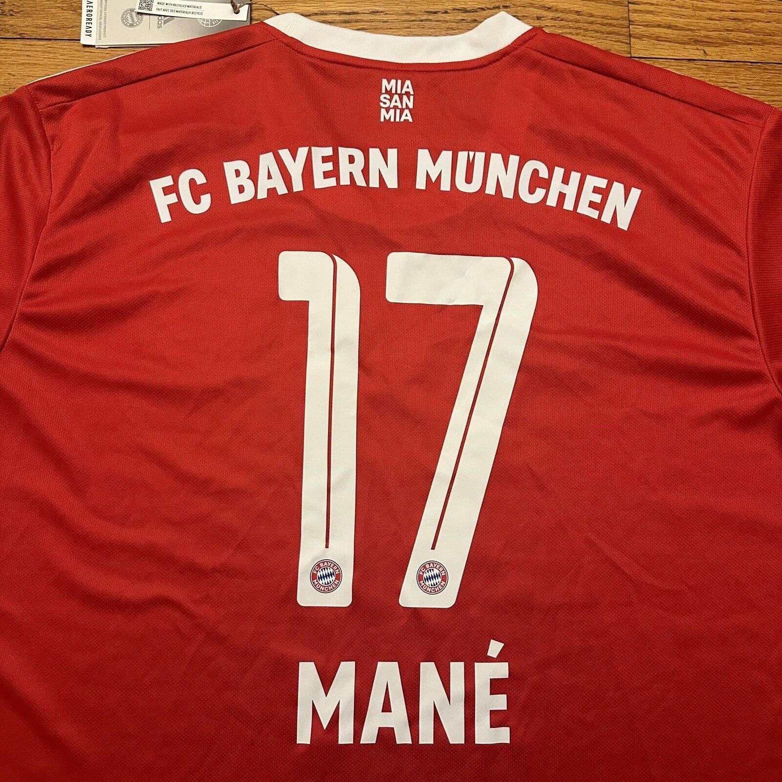 image of Adidas Fc Bayern Munchen Sadio Mané Aeroready Soccer Jersey in Red, Men's (Size 2XL)