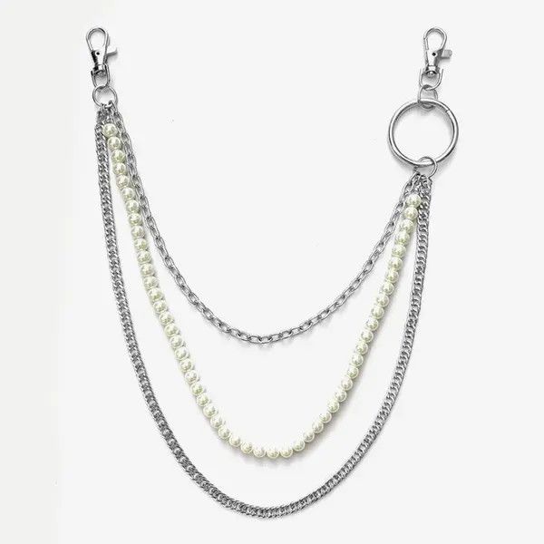 Jewelry Triple Layer Dice Wallet Chain, Pants Chain Size ONE SIZE - 8 Thumbnail