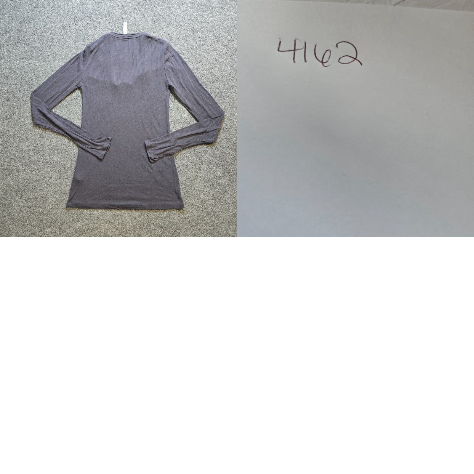 Athleta Athleta Top Womens Size Small Gray Long Sleeve Stretch Ribbed Athleisure Lounge Shirt Size S / US 4 / IT 40 - 8 Thumbnail