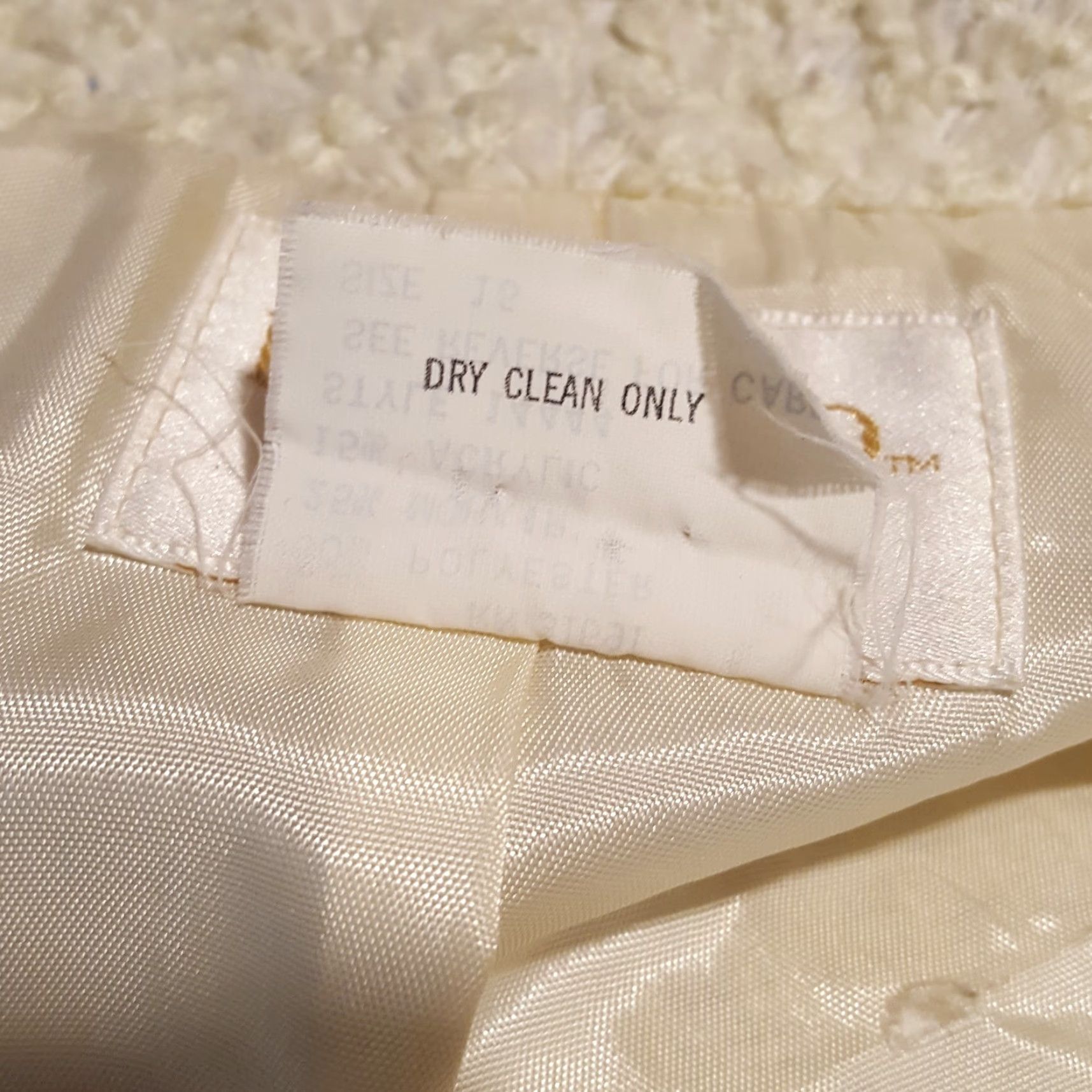 Vintage VINTAGE 80s Ivory Mohair Blend Knit Cardigan Women's Size 16 Lined Preppy Sweater Size XXL / US 16-18 / IT 52-54 - 8 Thumbnail