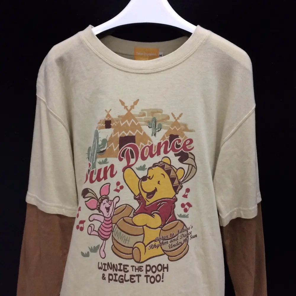 Cartoon Network Vintage Cartoon Pooh Tokyo Disneyland Long Sleeve Tshirt Size US S / EU 44-46 / 1 - 2 Thumbnail