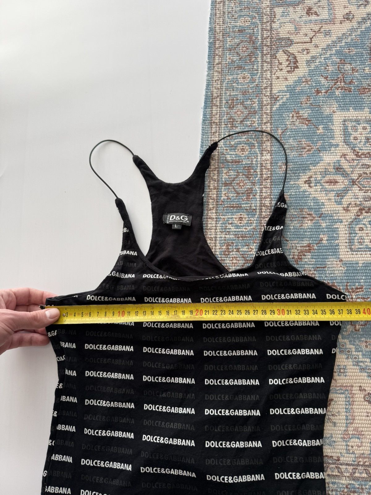 Dolce & Gabbana Vintage Dolce & Gabbana Monogram Tank Top Size L / US 10 / IT 46 - 8 Thumbnail