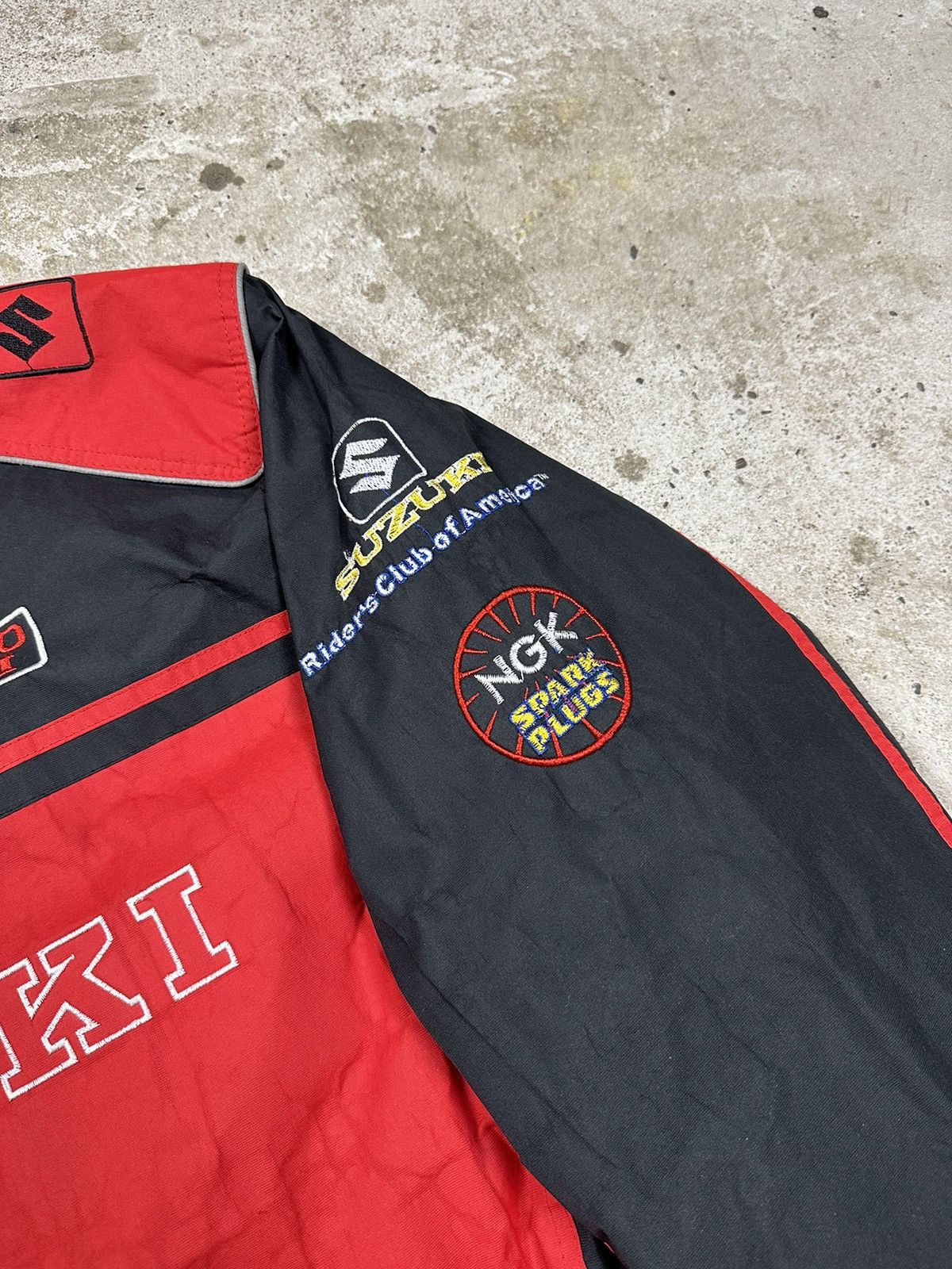 Vintage ‼️ Vintage y2k Suzuki Racing Jacket Red Size US XXL / EU 58 / 5 - 6 Thumbnail