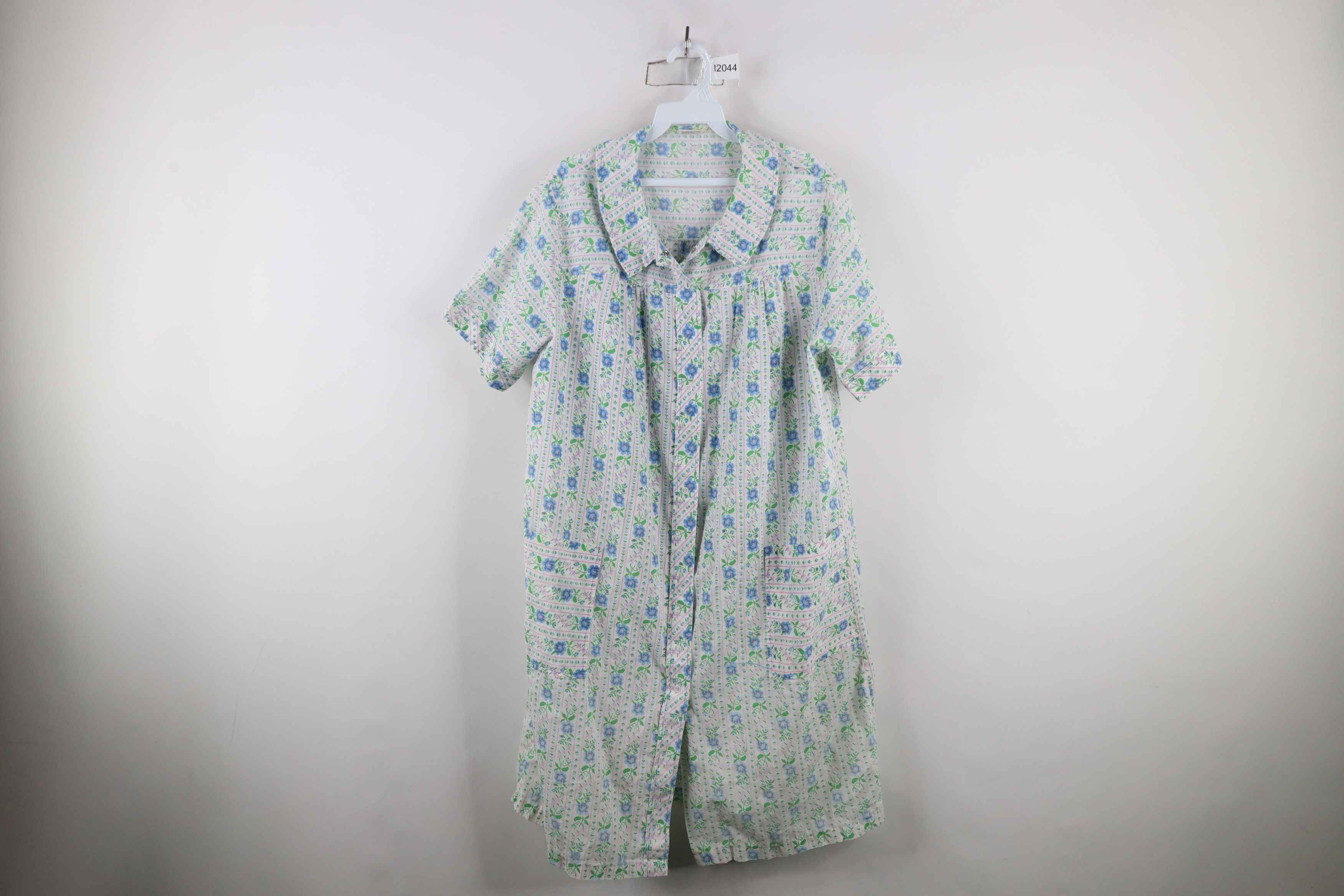 Vintage Vintage 70s Country Primitive Button Muu Muu Night Gown USA Size L / US 10 / IT 46 - 1 Thumbnail