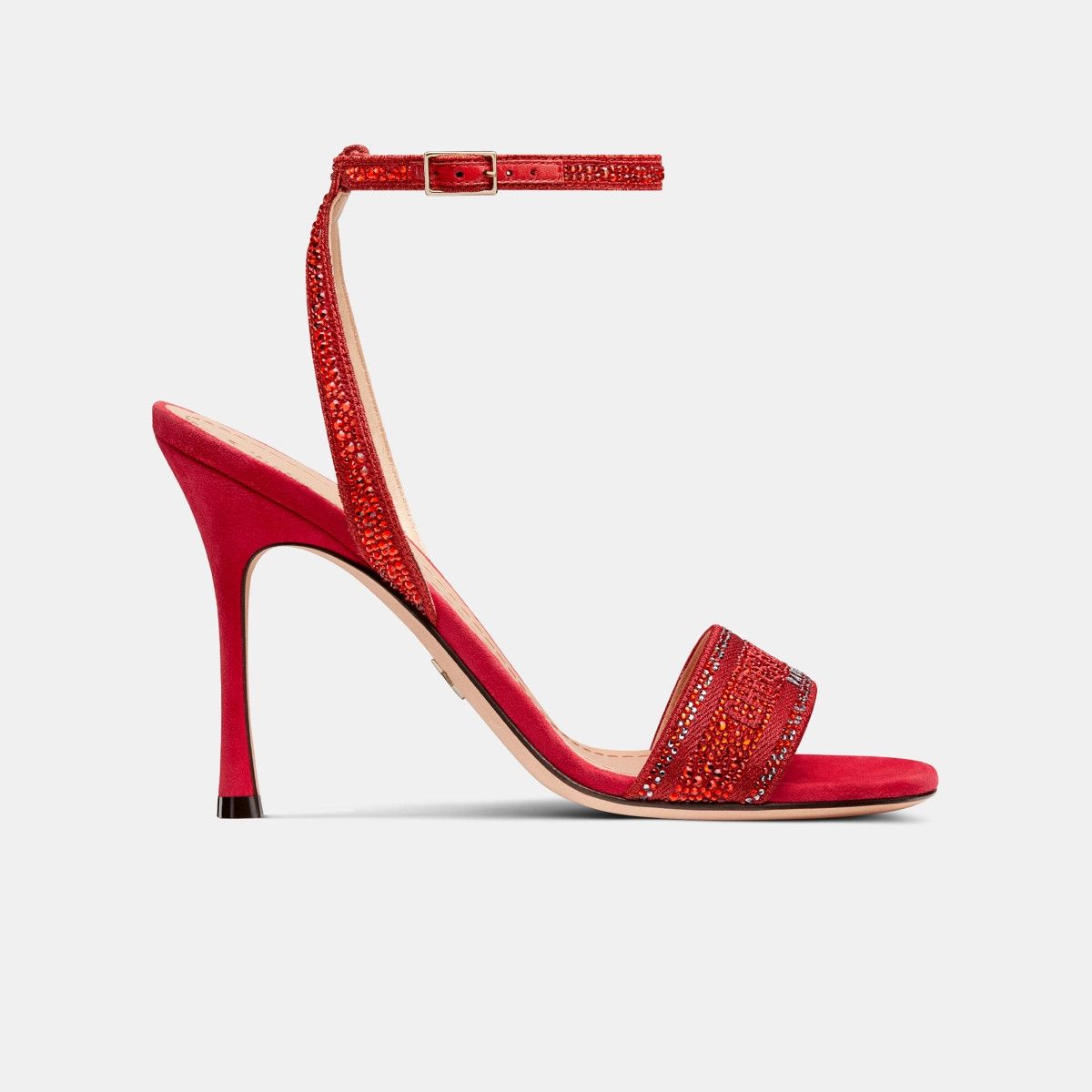 Dior o1w1db11024 Dway Heeled Sandal in Cherry Red Size US 7 / IT 37 - 1 Thumbnail