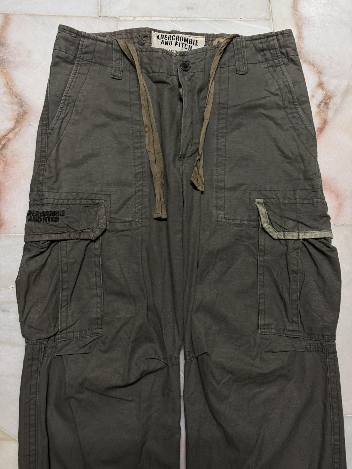 Abercrombie & Fitch Y2K ABERCROMBIE UTILITY MILITARY REG.US.TM CARGO PANTS Size US 34 / EU 50 - 4 Thumbnail