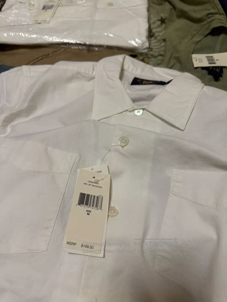 RRL Ralph Lauren RRL Ralph Lauren 21 short sleeved white shirts Size US M / EU 48-50 / 2 - 3 Thumbnail