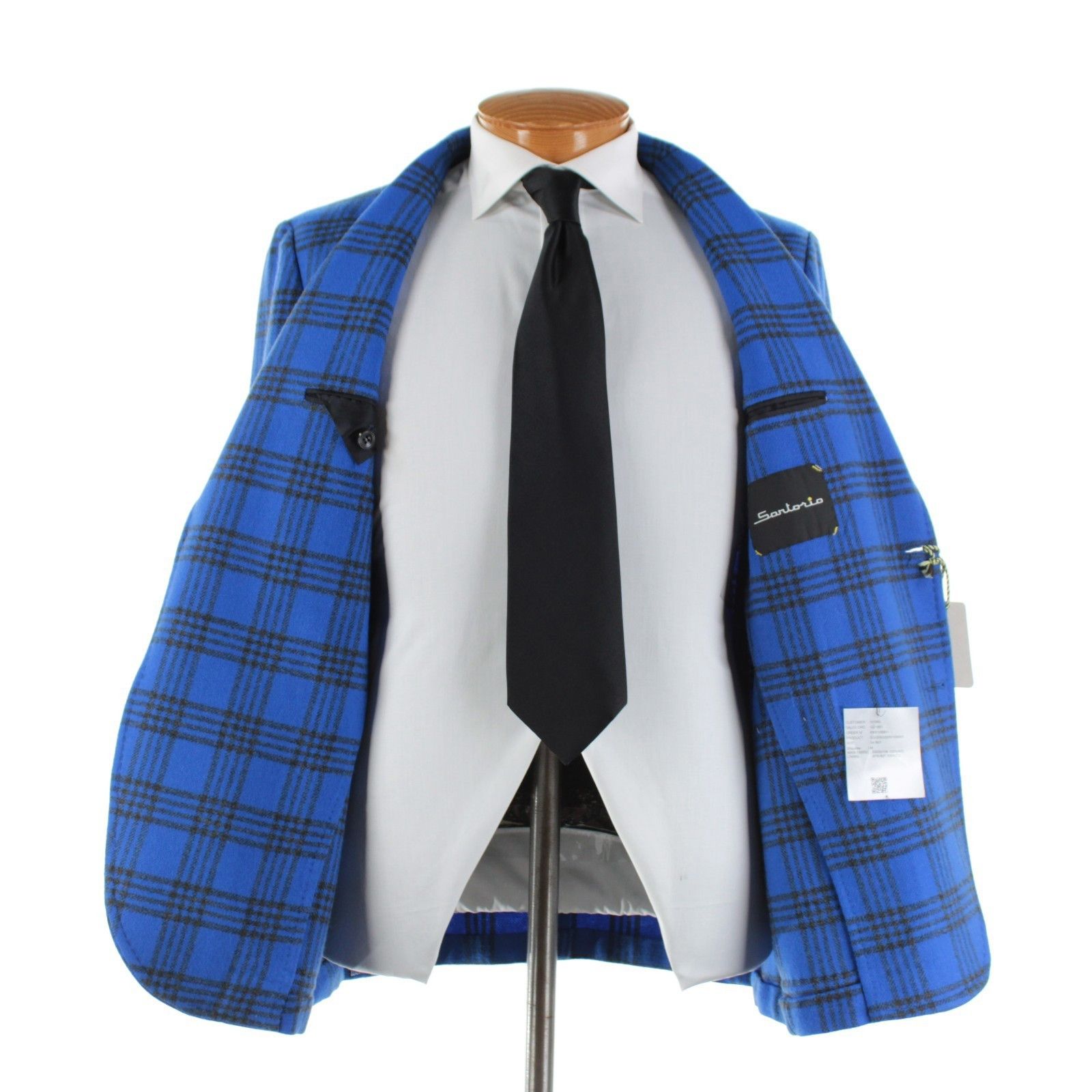 SARTORIO Sartorio Sport Coat Size 44 Regular US in Blue Size 44R - 6 Thumbnail