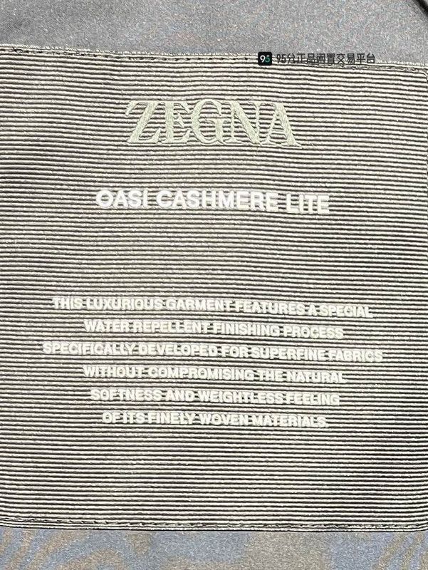 Ermenegildo Zegna Zegna Men's Blue Cashmere Down Jacket. Size US L / EU 52-54 / 3 - 5 Thumbnail