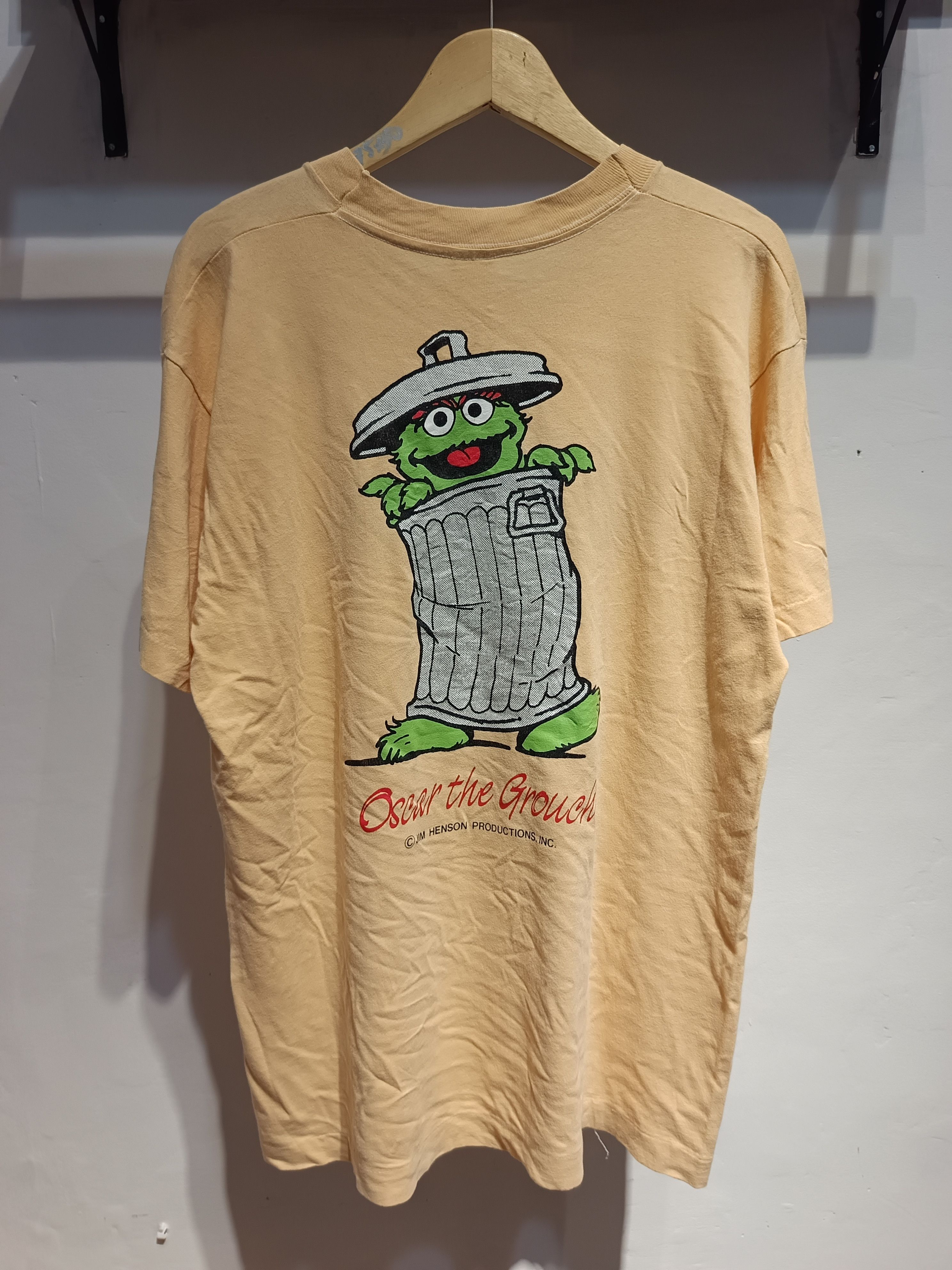 Fruit Of The Loom Vintage Sesame Street Oscar The Grouch Size US L / EU 52-54 / 3 - 1 Thumbnail