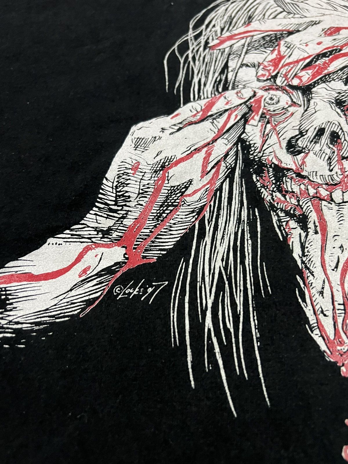 John Alexander Skelton Vintage 1997 Cannibal Corpse Disfigured Band Tees Shirt Size US XL / EU 56 / 4 - 7 Thumbnail