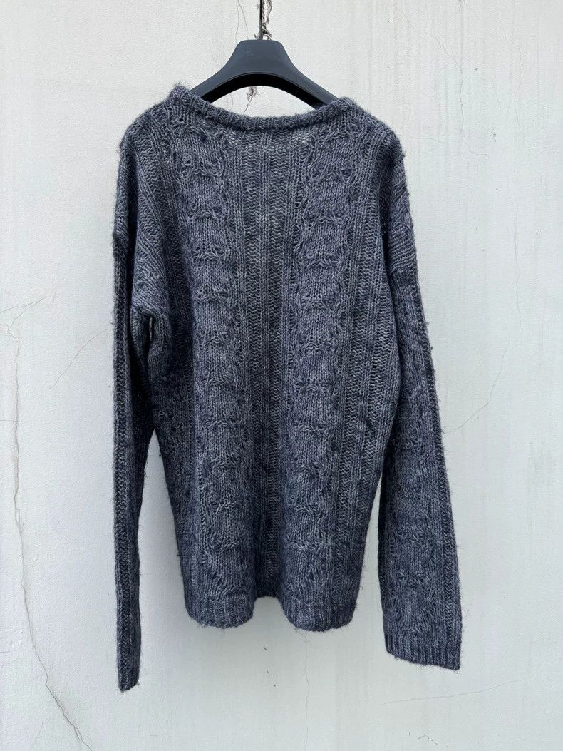 Our Legacy Our Legacy size50 Gray and purple round neck knit top Size US M / EU 48-50 / 2 - 3 Thumbnail