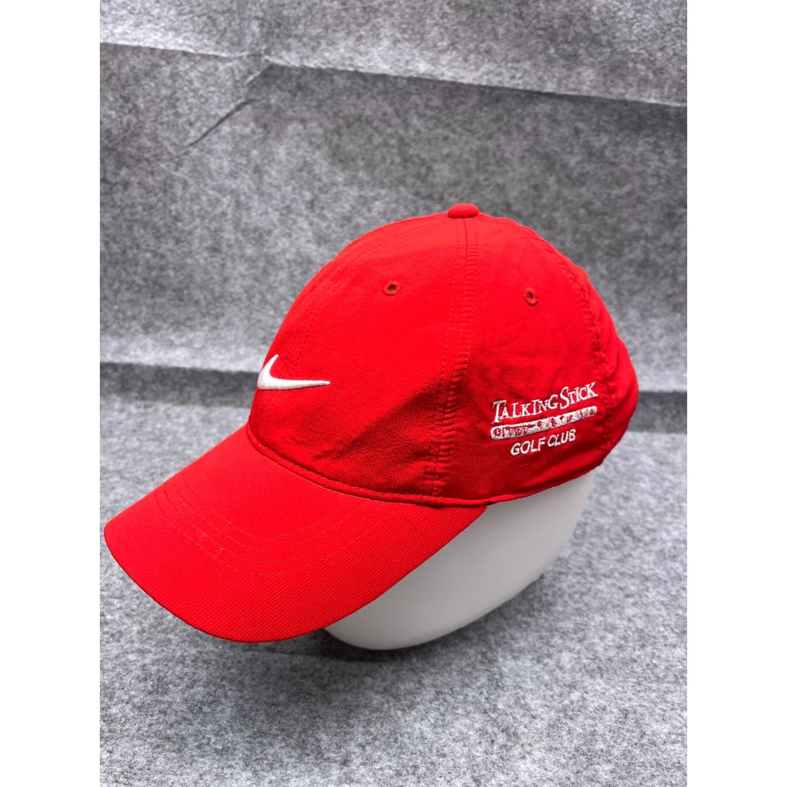 Nike Nike Hat Cap Strap Back Adult One Size Red Polyester Golf Hat Cap Nike Size ONE SIZE - 4 Thumbnail