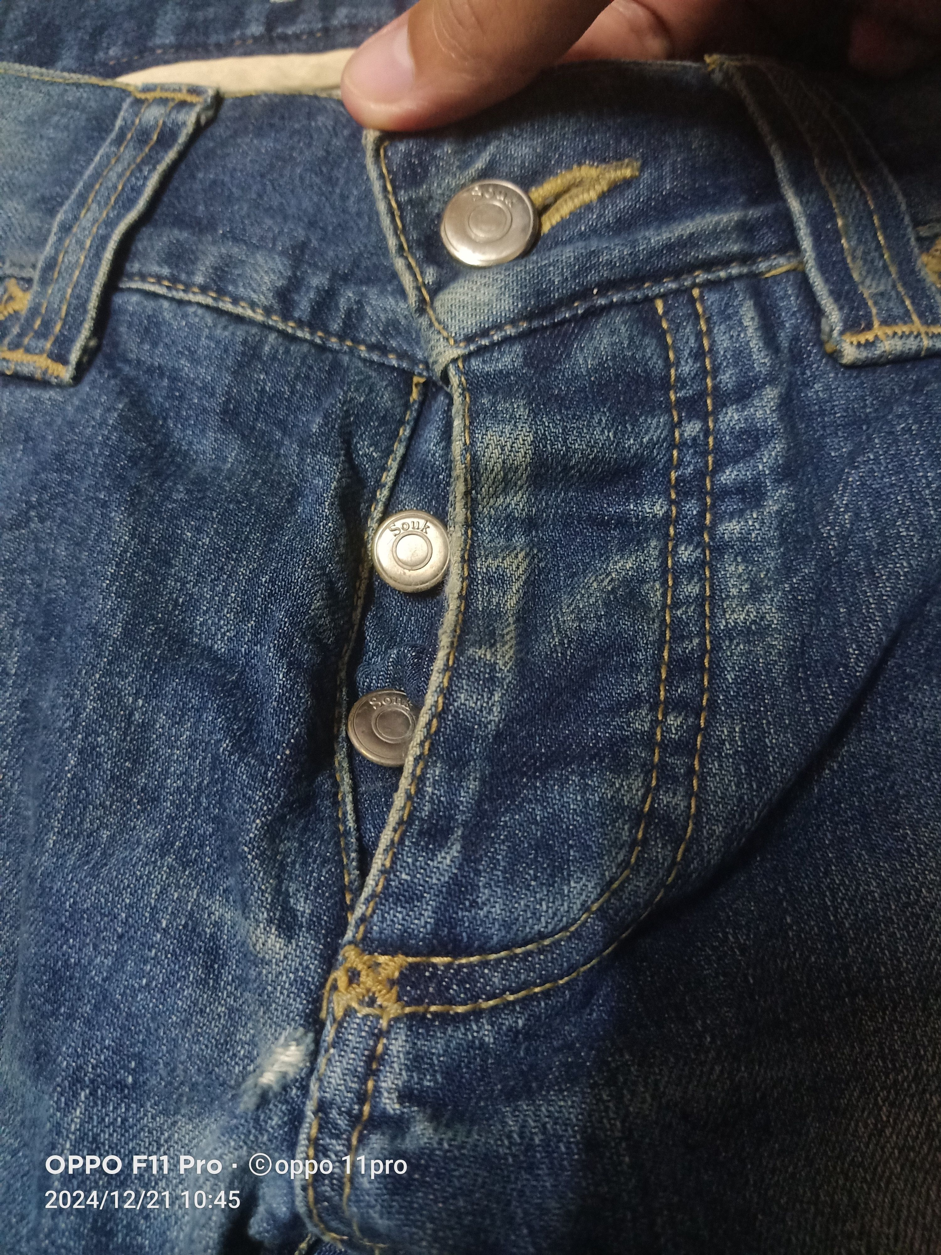 Designer × Japanese Brand 🔥Souk Denim Vintage distressdenim 🔥 Size US 32 / EU 48 - 4 Thumbnail