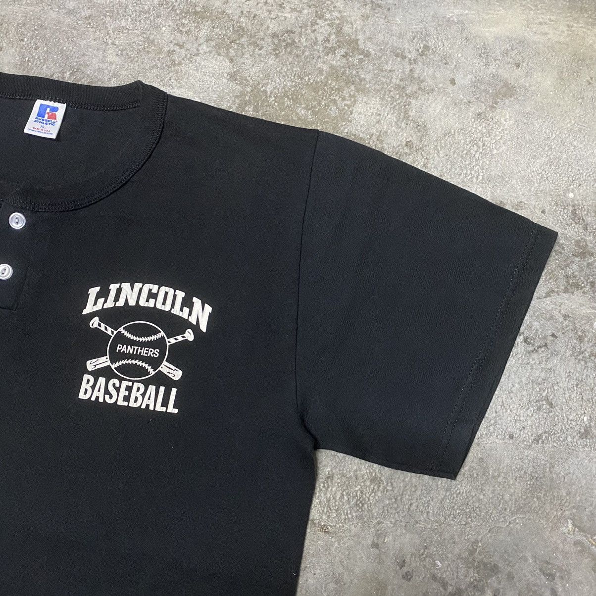 Russell Athletic × Vintage Carolina Panthers Russell Athletic Baseball T Shirt Size US XL / EU 56 / 4 - 6 Thumbnail