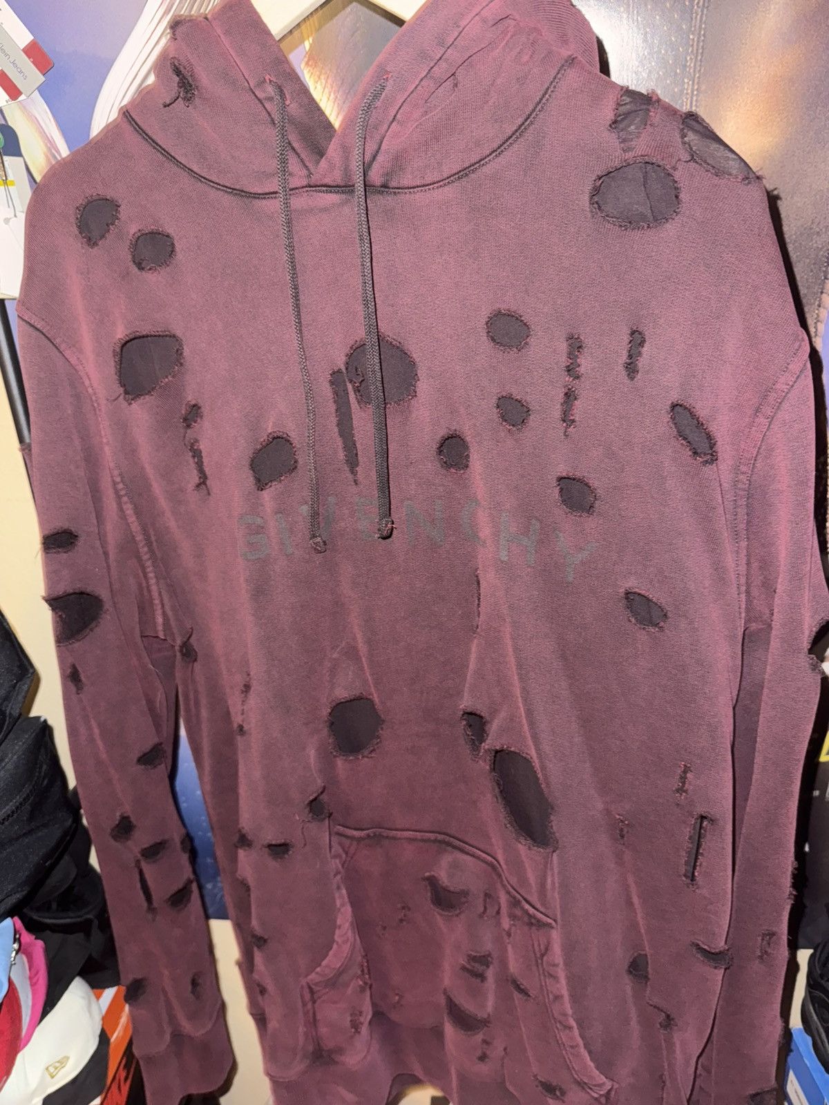 Givenchy Givenchy Distressed Hoodie Size US L / EU 52-54 / 3 - 1 Thumbnail