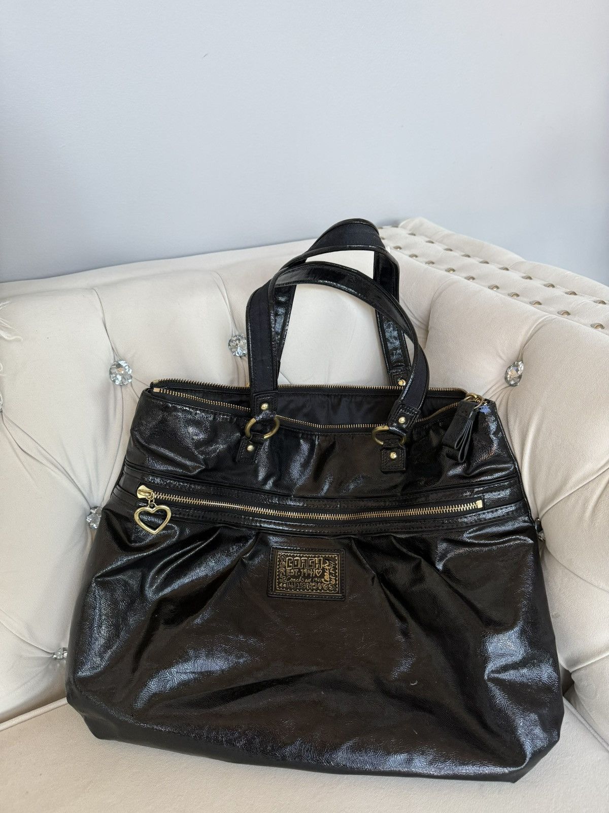 Coach Vintage Black Coach Shoulder Bag Size ONE SIZE - 1 Thumbnail