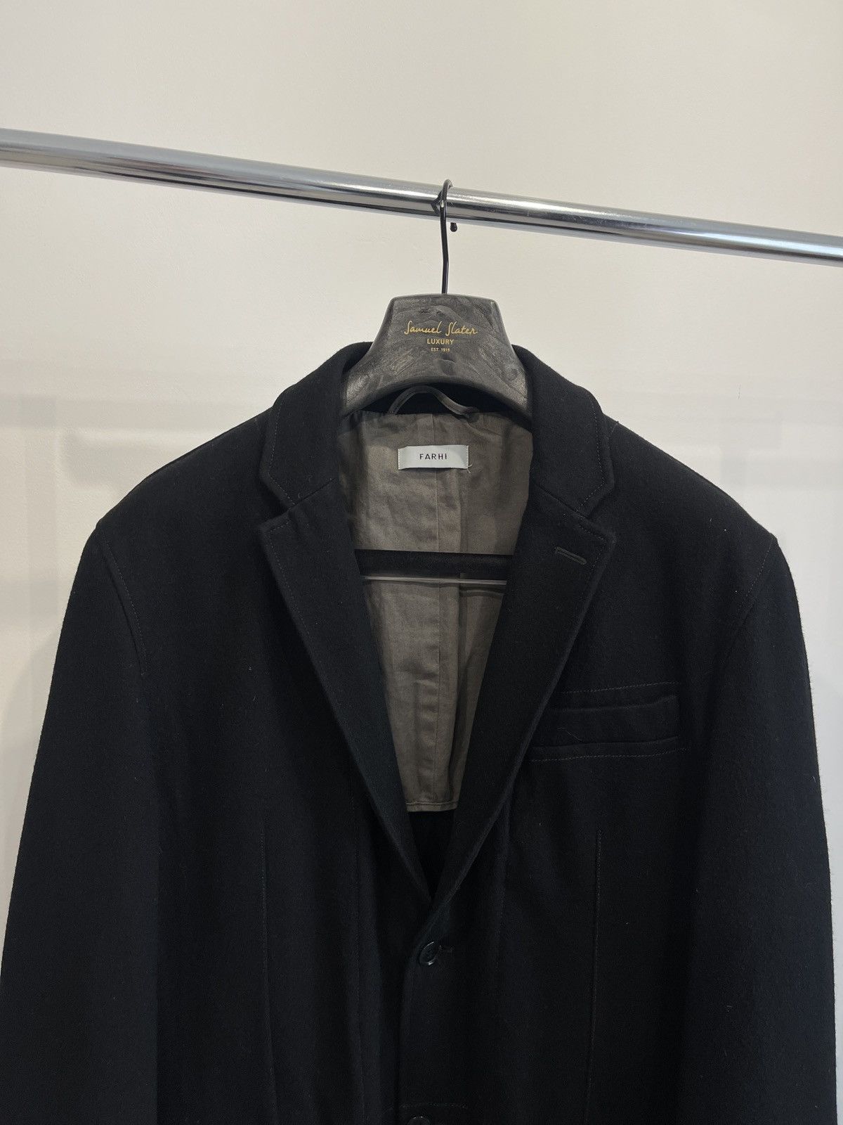 Nicole Farhi Nicole Farhi (FARHI) Wool Blend Tailored Blazer - Size XL Size 42R - 2 Thumbnail