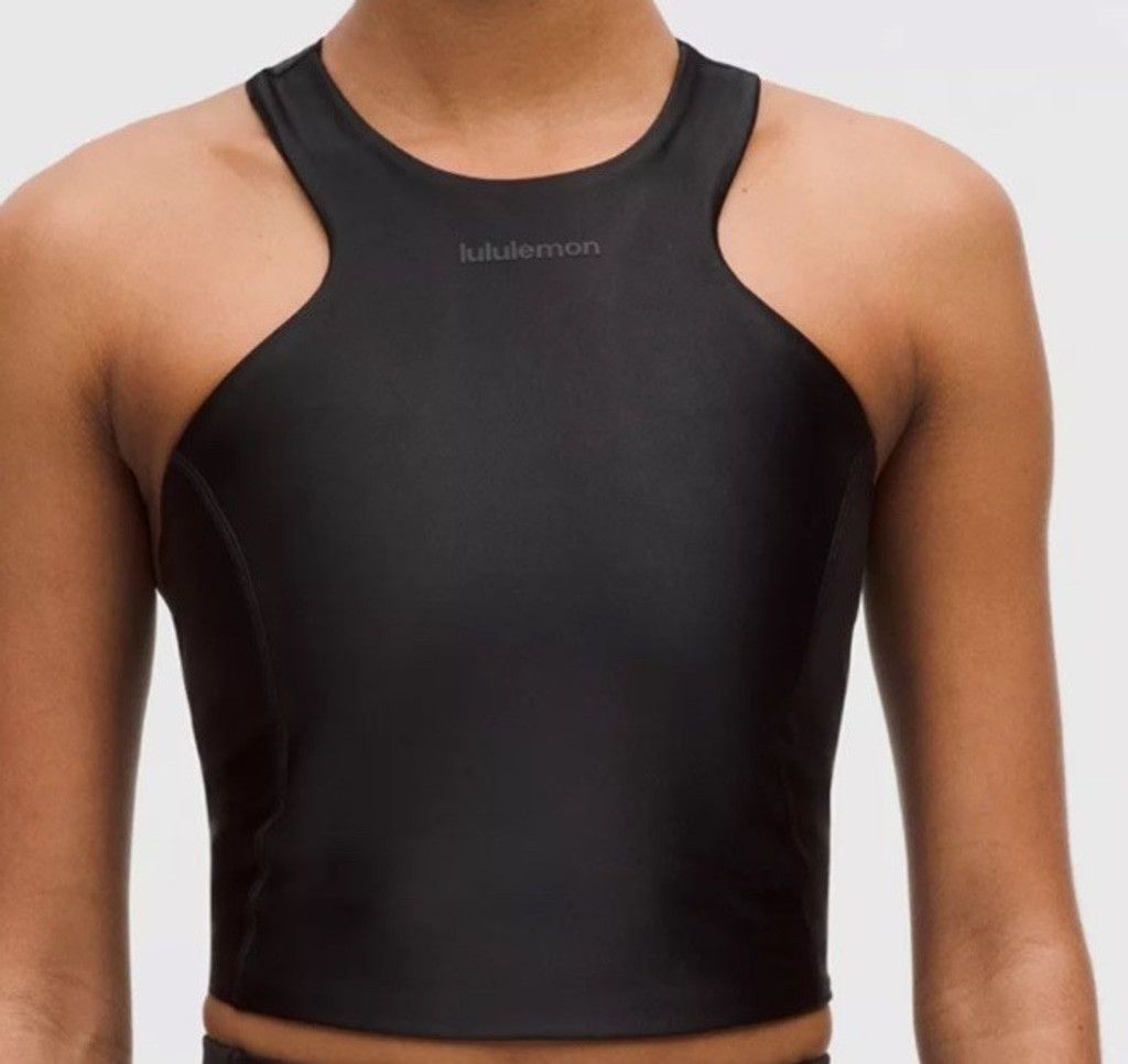 Lululemon LULULEMON SATIN SHINE TANK TOP B/C CUP WORDMARK BLACK SIZE 4 Size S / US 4 / IT 40 - 6 Thumbnail