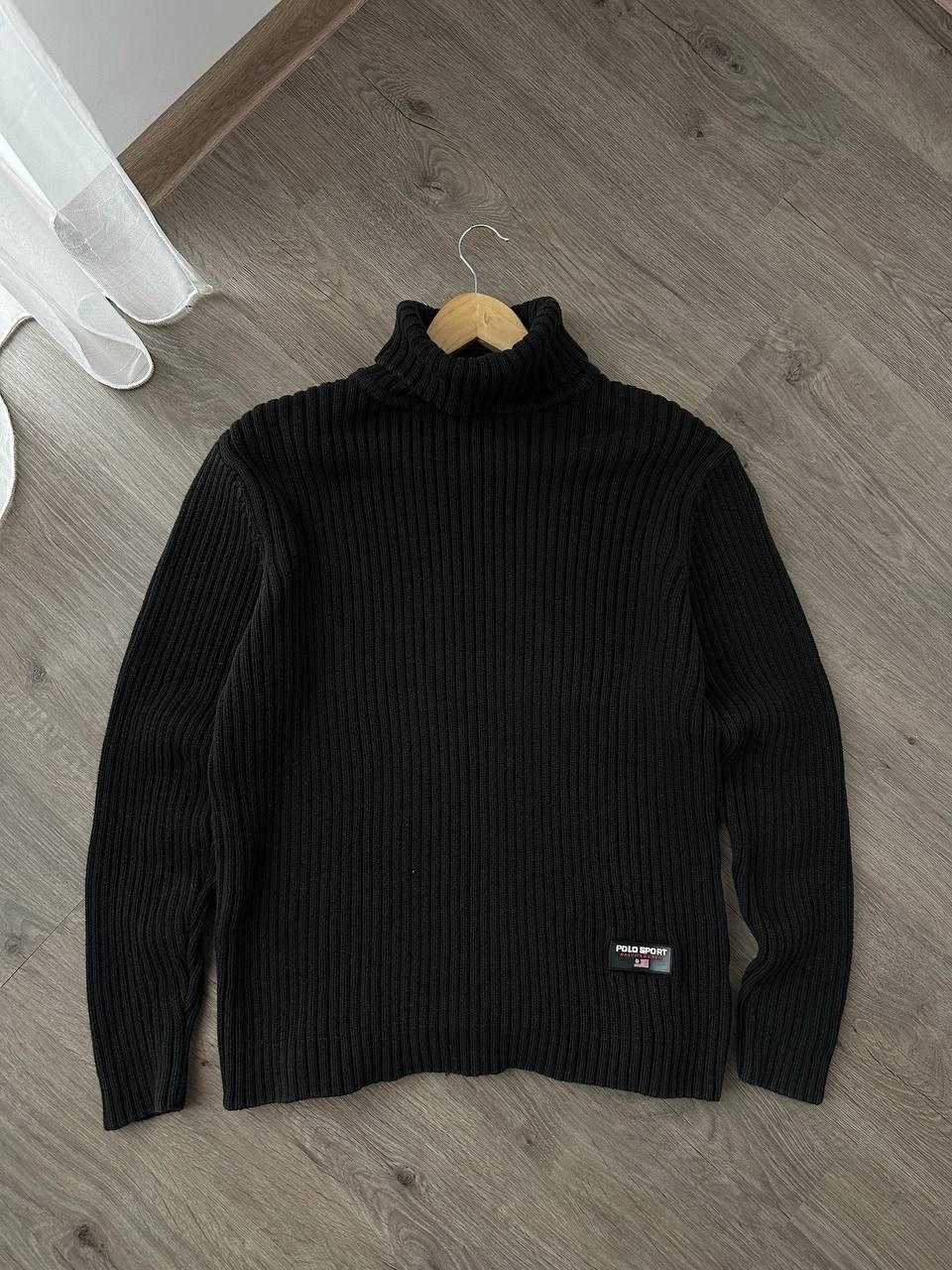 Polo Ralph Lauren × Vintage Vintage Polo Ralph Lauren Ribbed Knit Black Sweater Size US M / EU 48-50 / 2 - 3 Thumbnail