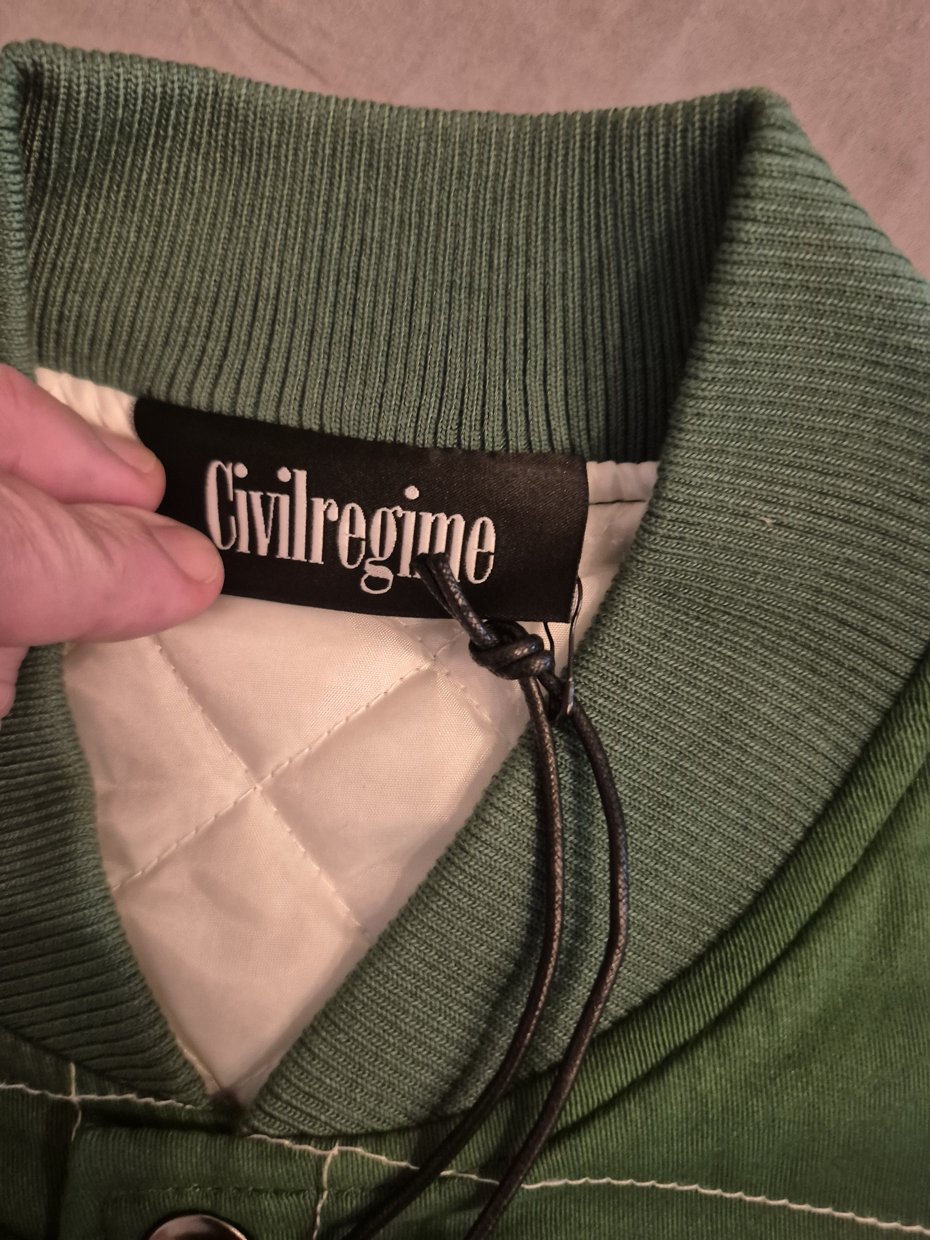 Civil Regime Civil Regime Racing Jacket Green and White Size Large BNWT Size US L / EU 52-54 / 3 - 9 Thumbnail