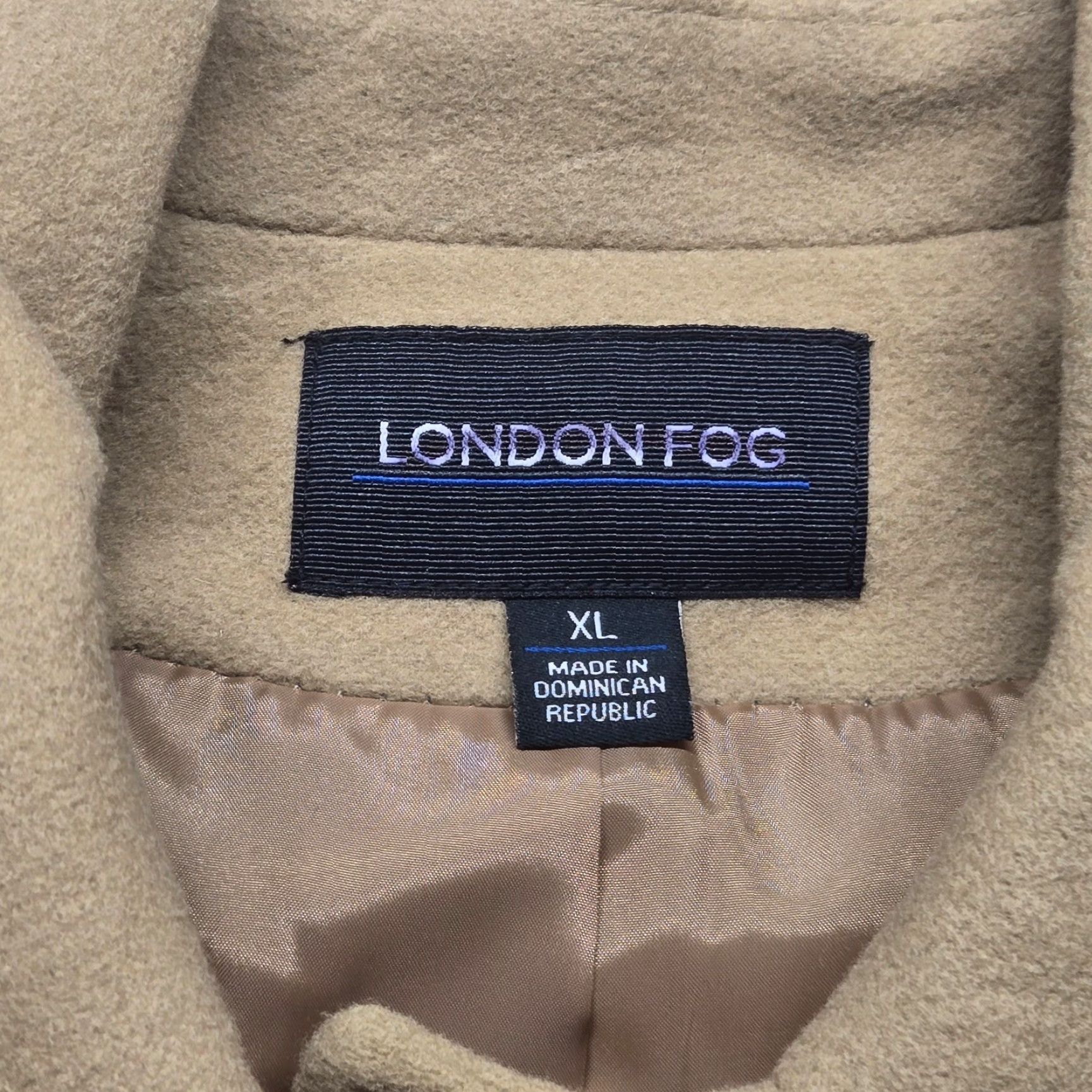 London Fog London Fog Overcoat Beige Wool Women's XL Jacket Size XL / US 12-14 / IT 48-50 - 3 Thumbnail