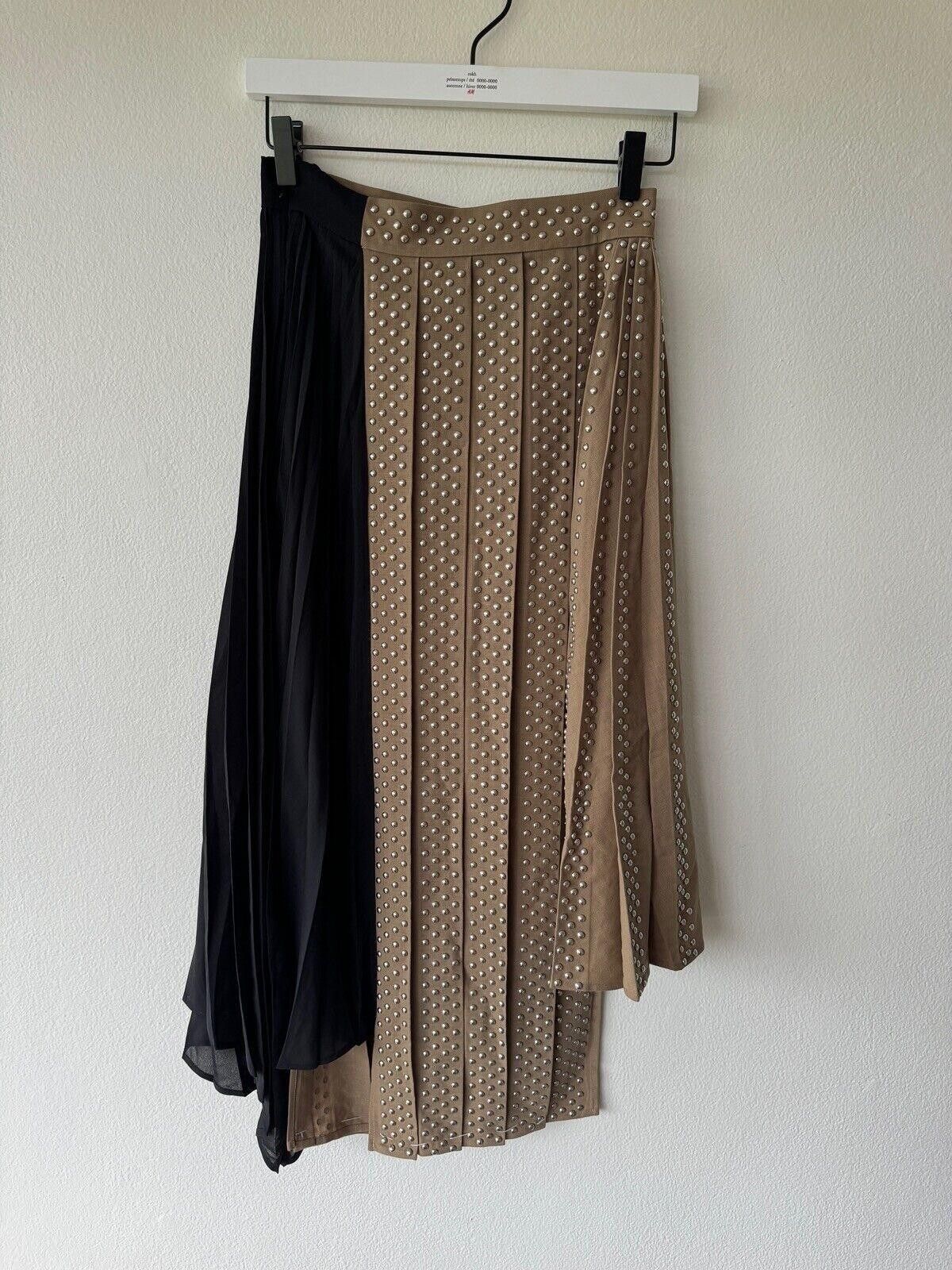 rokh new H&M HM h m Rokh Hwang 16 44 12 skirt Wool Studded Skirt Size 34" / US 12 / IT 48 - 3 Thumbnail