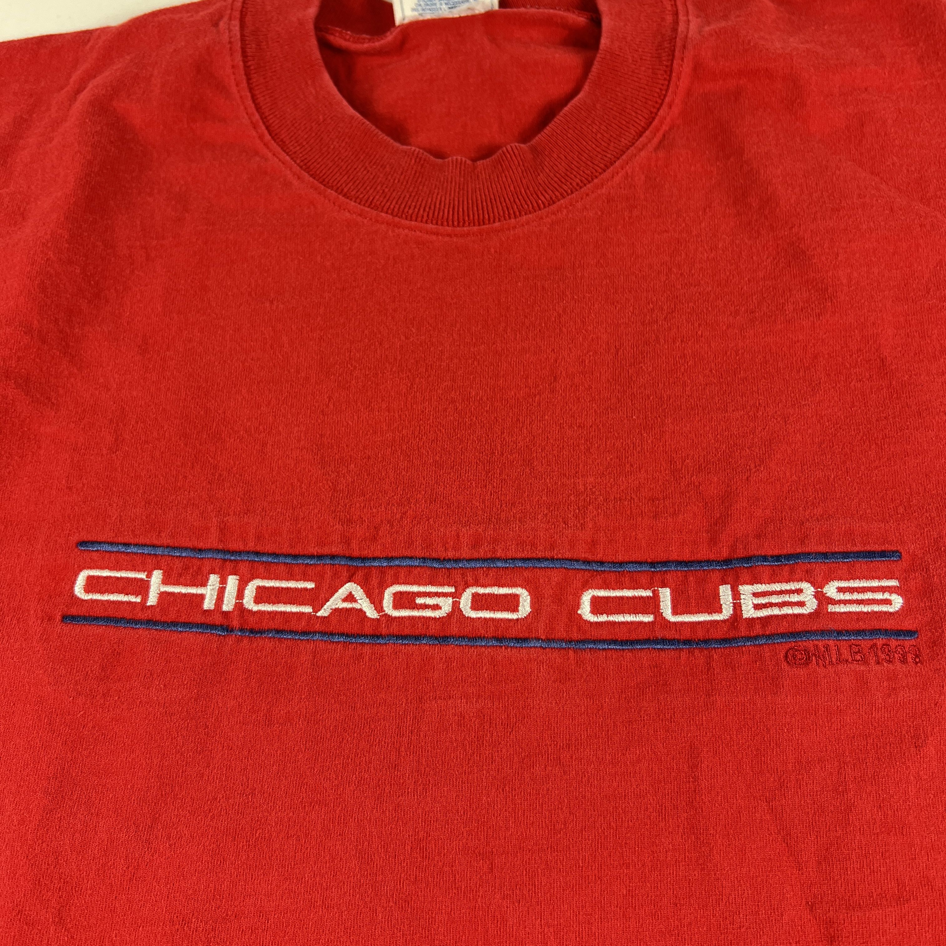 MLB × Pro Player × Vintage VTG 90s Pro Player MLB Chicago Cubs Shirt Faded Embroidered Size US L / EU 52-54 / 3 - 2 Thumbnail