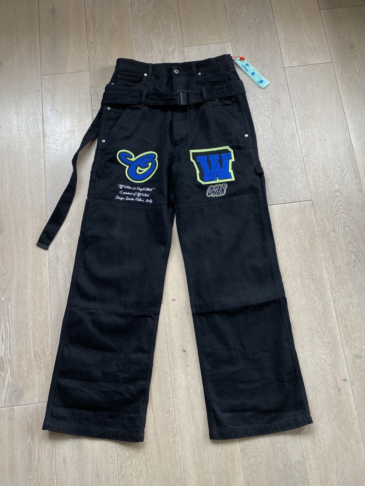 Off-White Off-White pants vars hammer wide legs Size US 32 / EU 48 - 1 Thumbnail