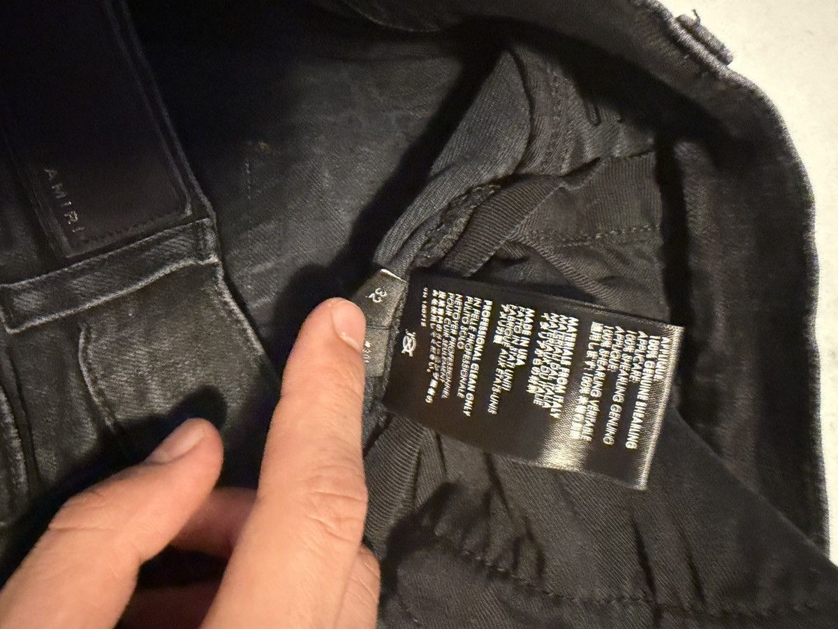 Amiri Amiri Black Grunge Patch Medium Crafted Jeans Size US 32 / EU 48 - 5 Thumbnail
