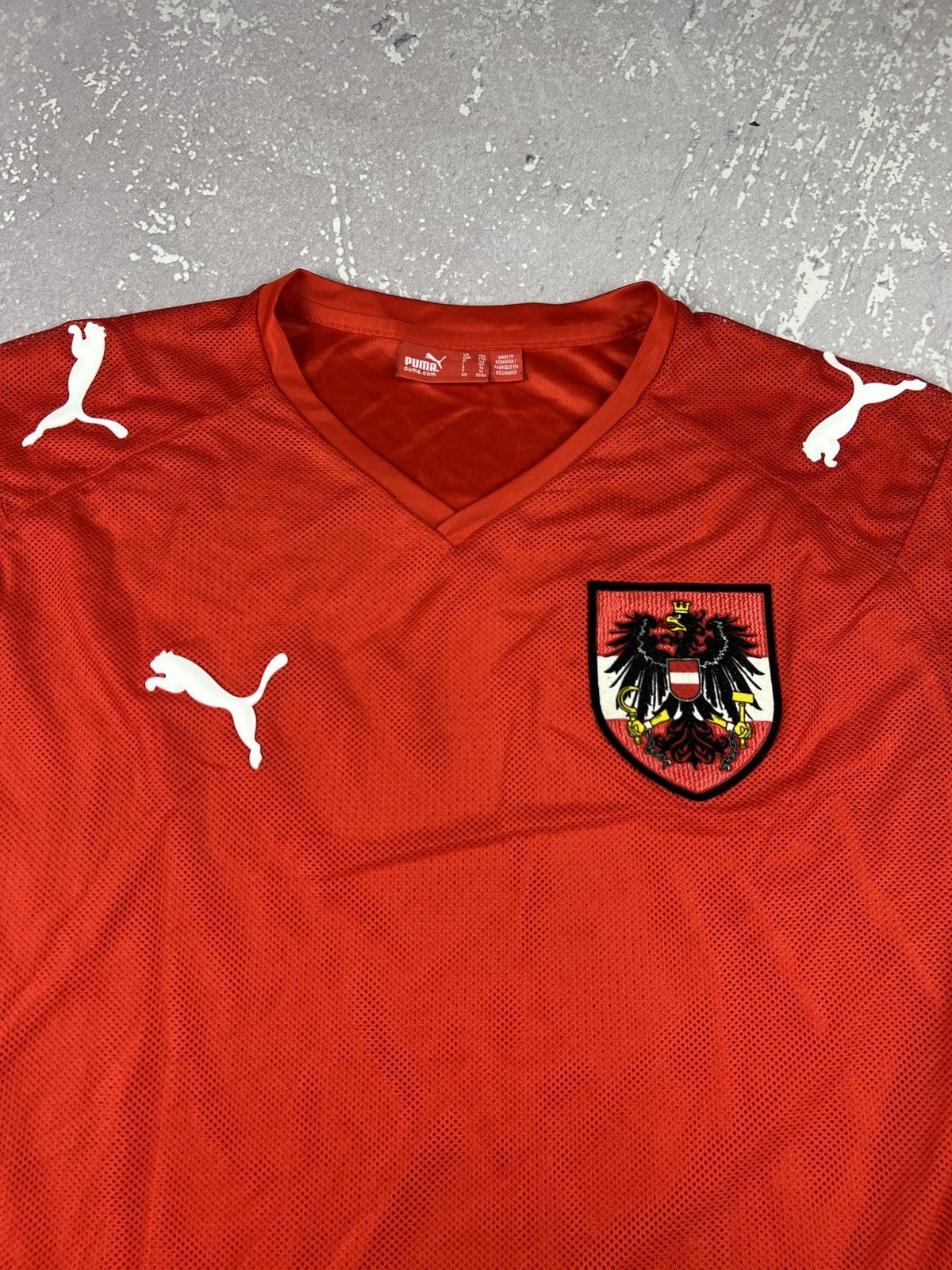 Puma 2008/2009 Puma Austria Home Football Soccer Jersey Shirt Size US S / EU 44-46 / 1 - 3 Thumbnail