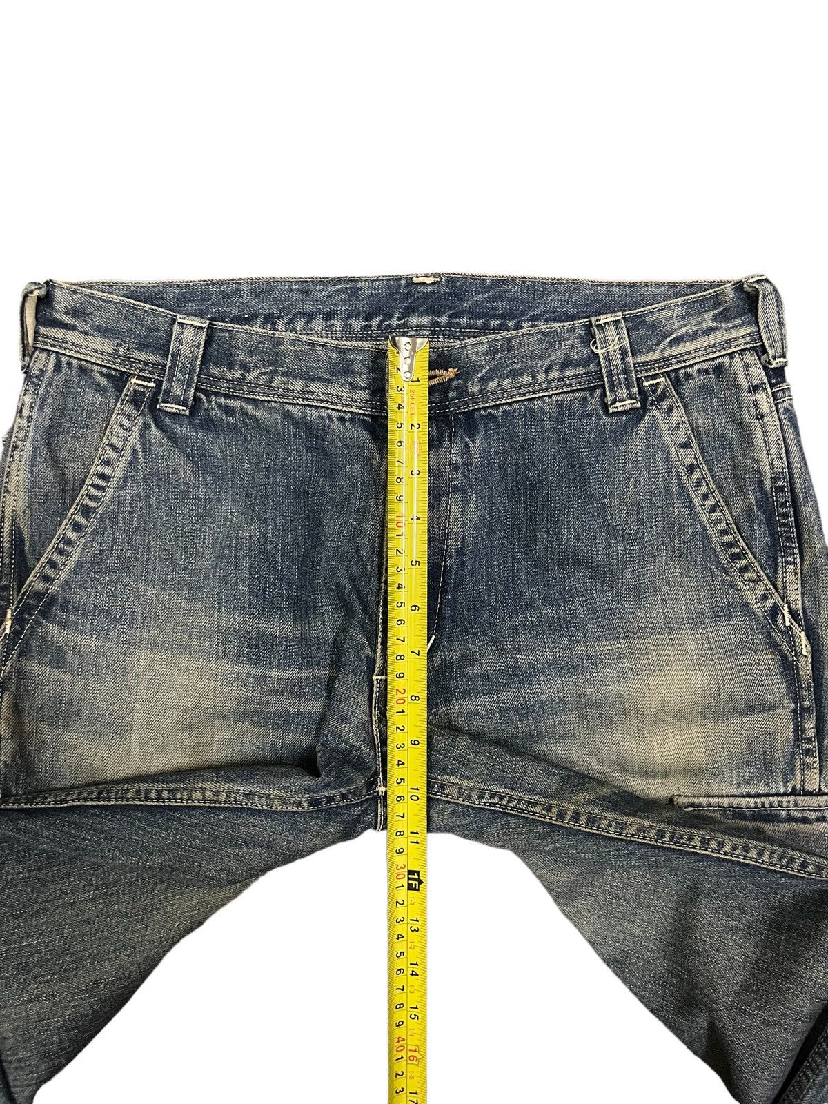 Japanese Brand × Le Grande Bleu (L.G.B.) Vintage Lee Mud Washed Multi Pocket Cargo Baggy Jeans Size US 32 / EU 48 - 20 Thumbnail