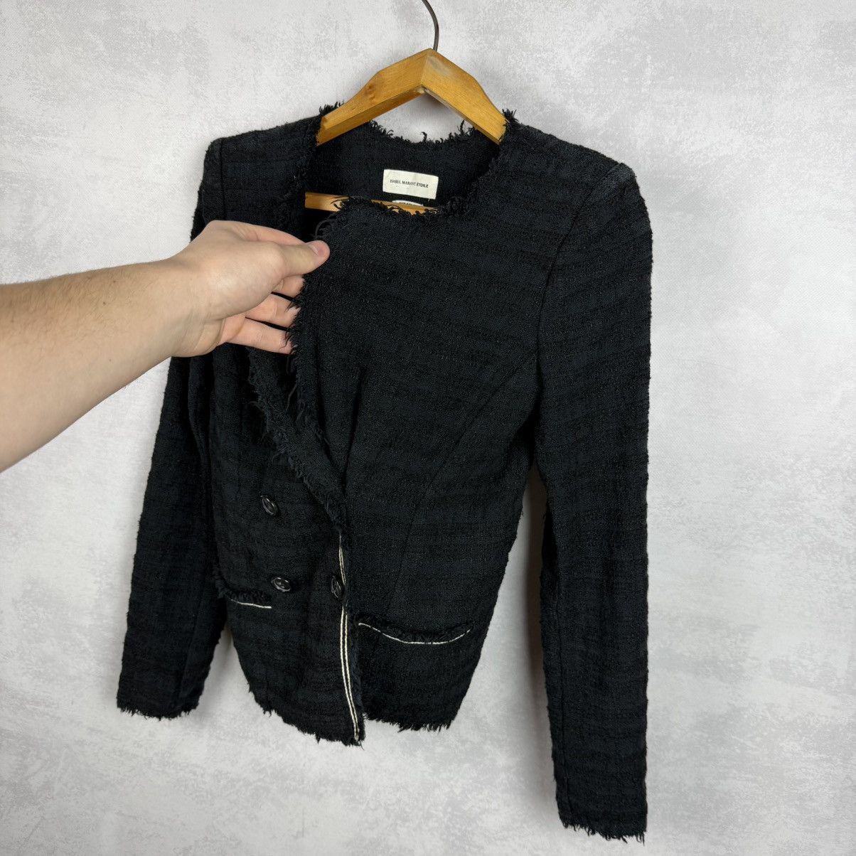 Isabel Marant Isabel Marant Etoile Cotton Acryl Tweed Flenn Blazer Jacket Size XS / US 0-2 / IT 36-38 - 5 Thumbnail