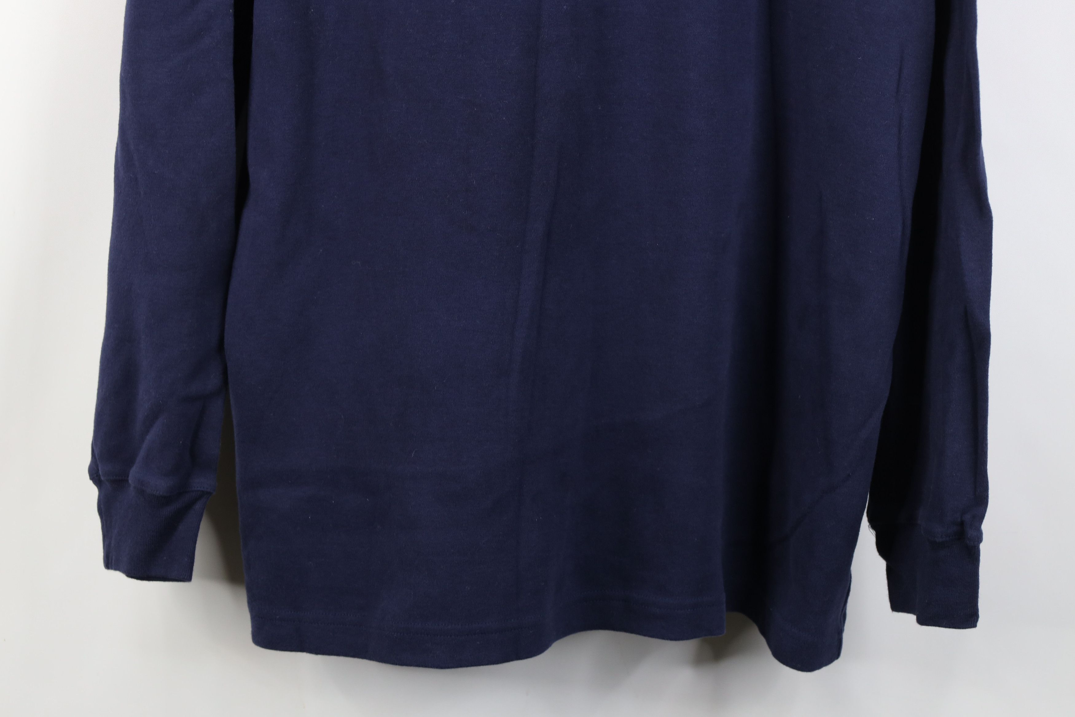 Vintage Vintage 90s Streetwear Blank Mock Neck Long Sleeve T-Shirt Size US L / EU 52-54 / 3 - 3 Thumbnail