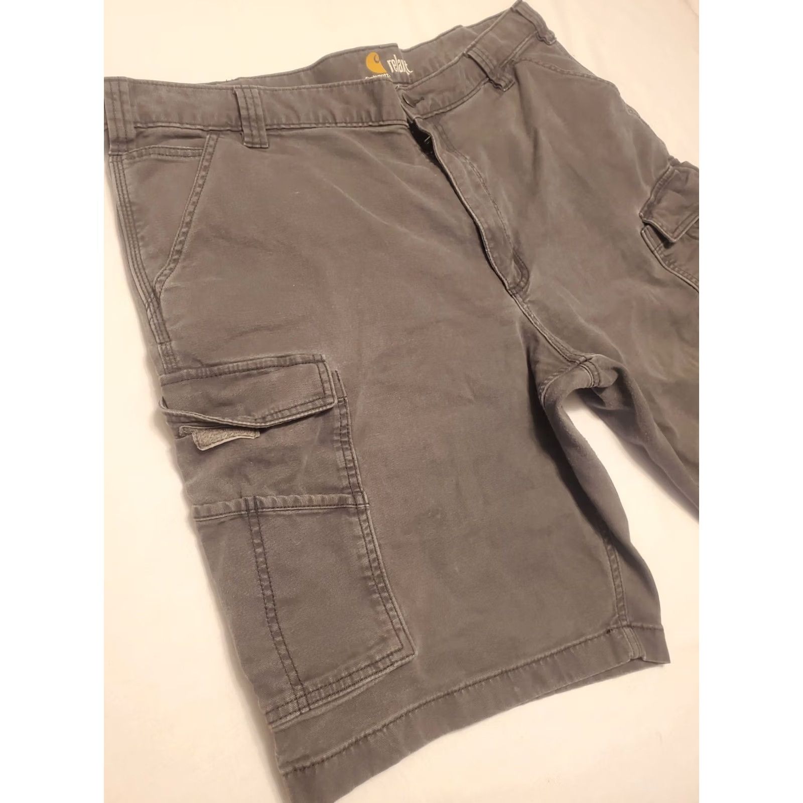 Carhartt Carhartt Mens Gray Canvas Cargo Shorts Relaxed Fit Work Utility Pockets Sz 40 Size US 40 / EU 56 - 2 Thumbnail